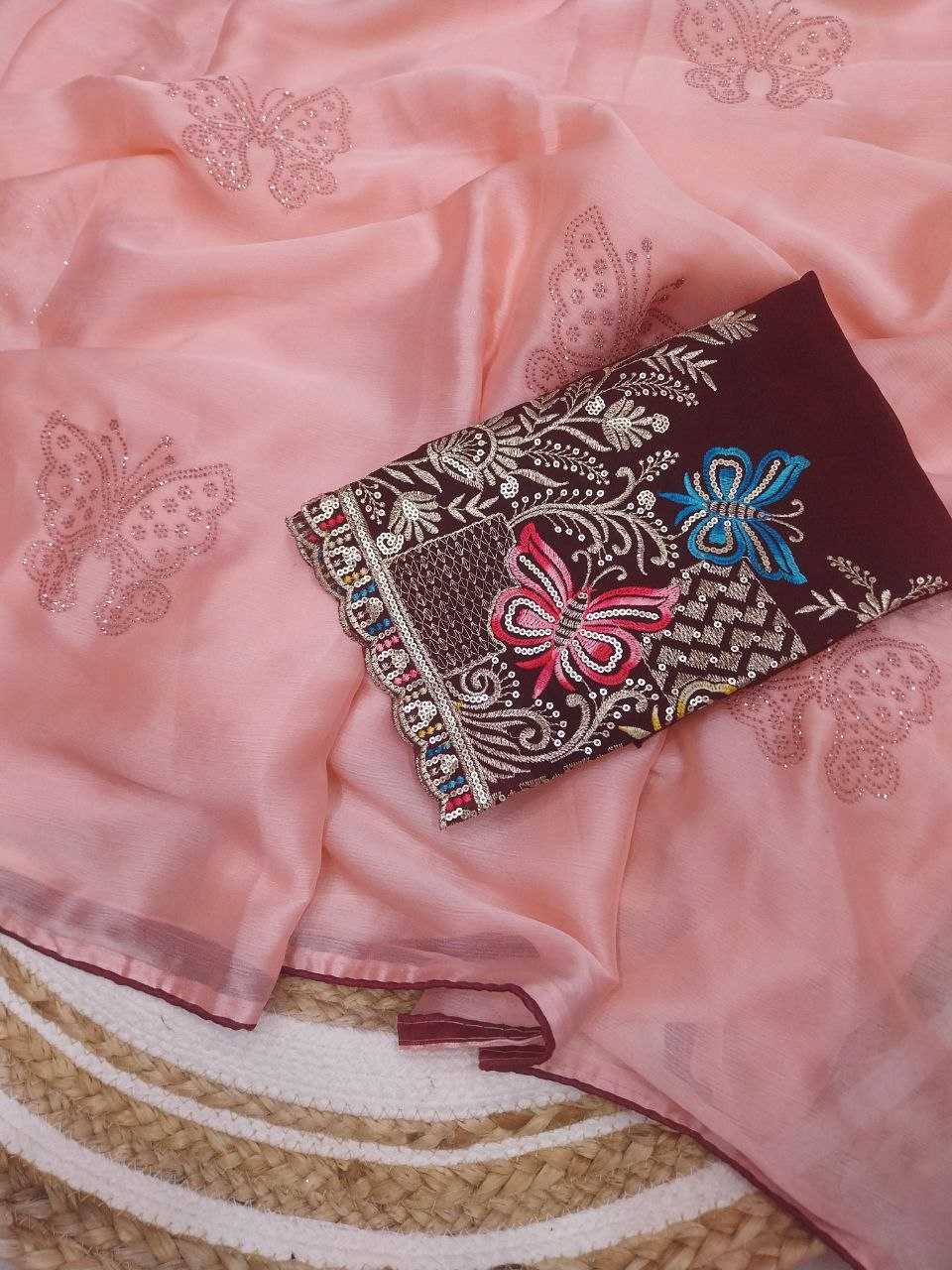 Ynf Crush Silk RIN171 BUTTERFLY Sarees Silk Sarees Festive Collections Wholesale Designer Sarees Soft Silk Sarees Holi Collections Manufacturer