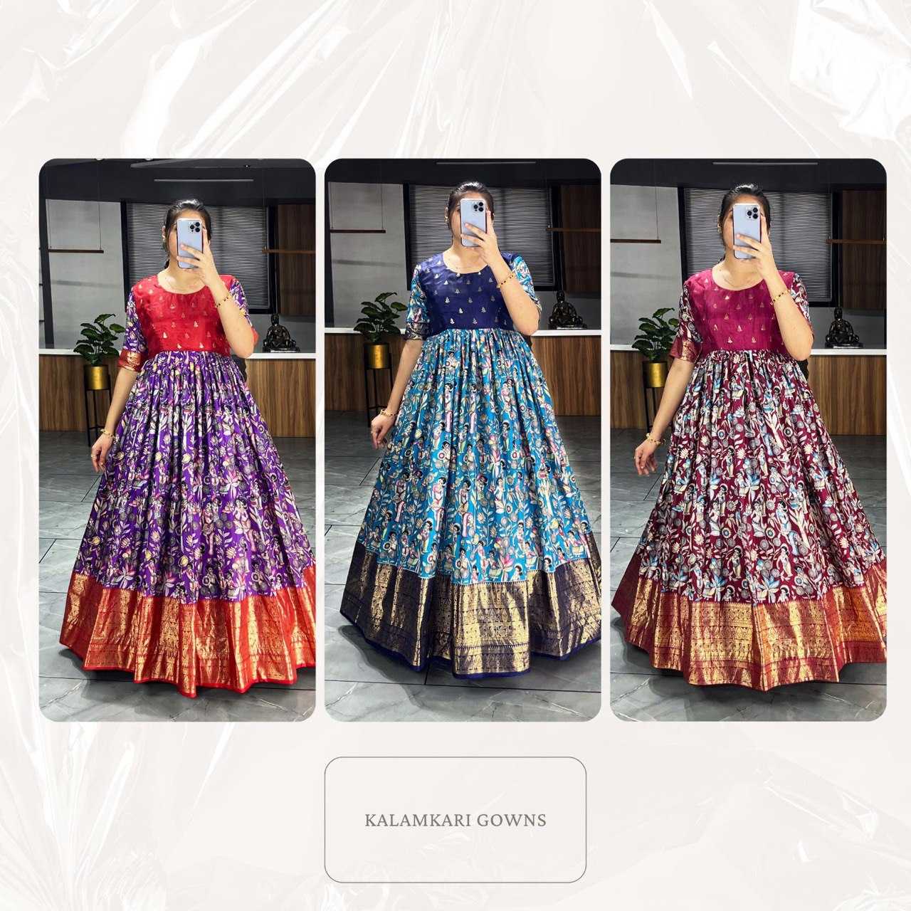 Ynf Dola Silk RIN119 GRTN6030 Gowns Wedding Collections Wholesale Printed Gowns Wedding Outfits Manufacturer