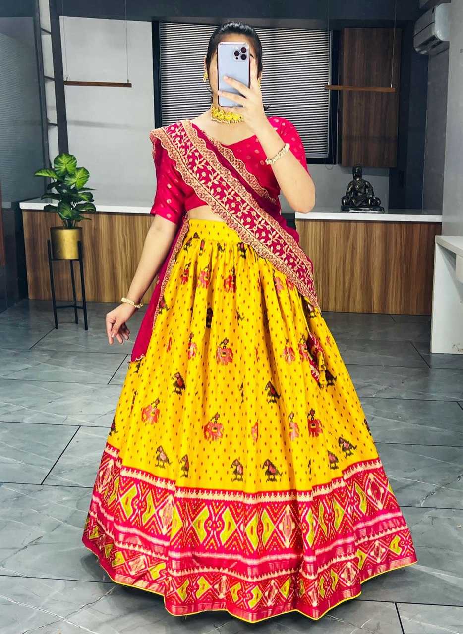 Ynf Dola Silk RIN119 GRTN7116 Lehengas Wedding Collections Wholesale Paithani Lehenga Lehenga For Haldi Manufacturer