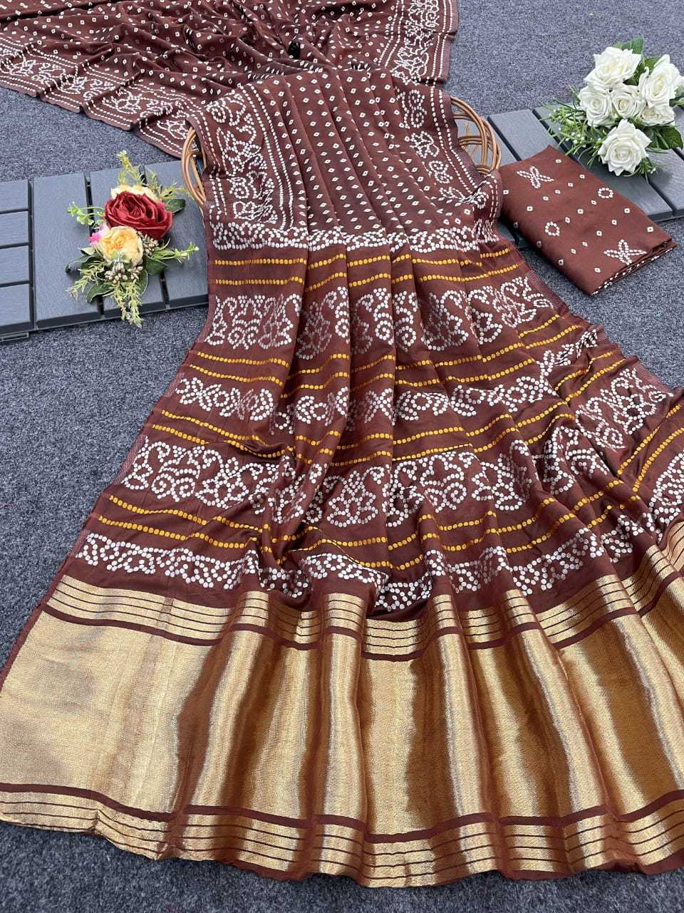 Ynf Dola Silk RIN205 LF-803 Sarees Diwali Collections Festive Collections Wholesale Ready To Wear Sarees Silk Sarees Sarees With Blouse Manufacturer