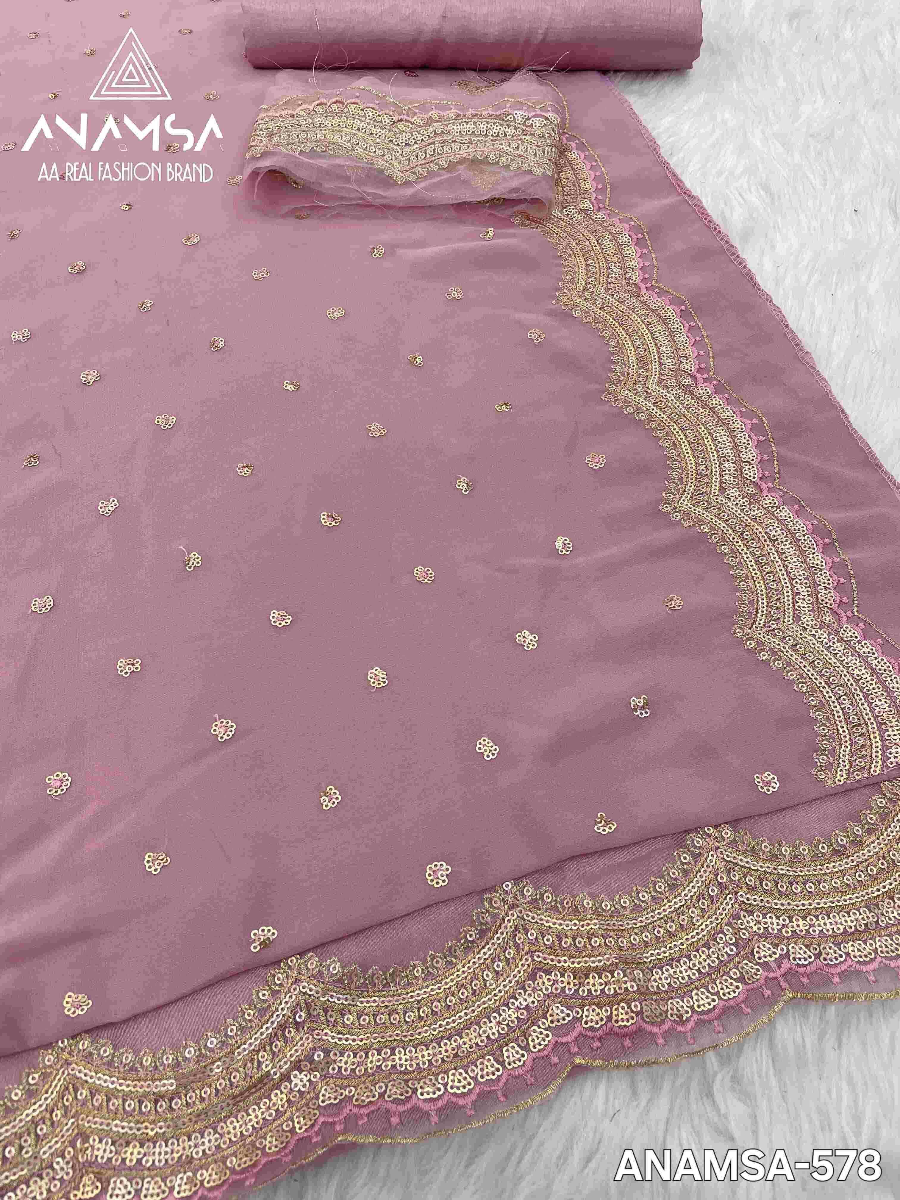Ynf Faux Georgette KESH444 ANAMSA-578 Suits & Dresses Islamic Clothing Festive Collections Wholesale Pakistani Suits Georgette Suit Embroidered Suits Manufacturer