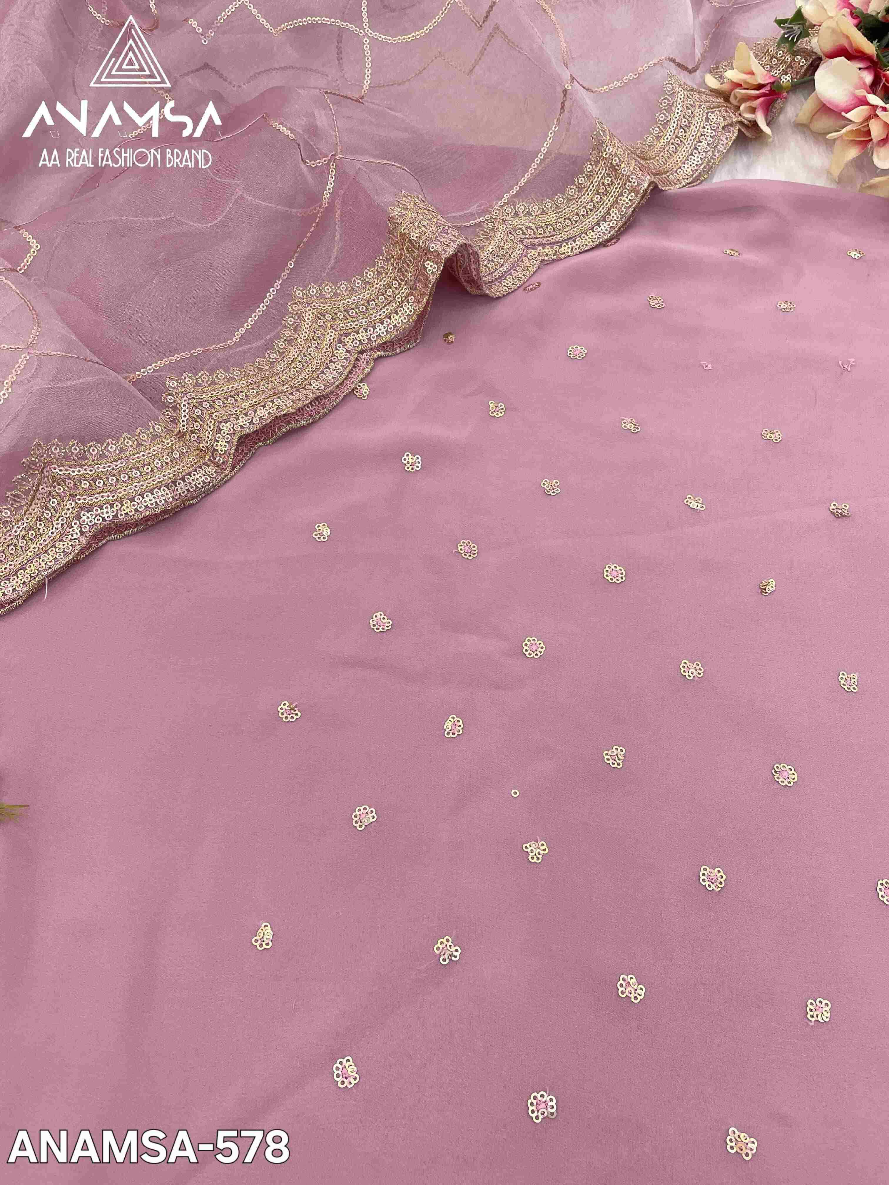 Ynf Faux Georgette KESH444 ANAMSA-578 Suits & Dresses Islamic Clothing Festive Collections Wholesale Pakistani Suits Georgette Suit Embroidered Suits Manufacturer