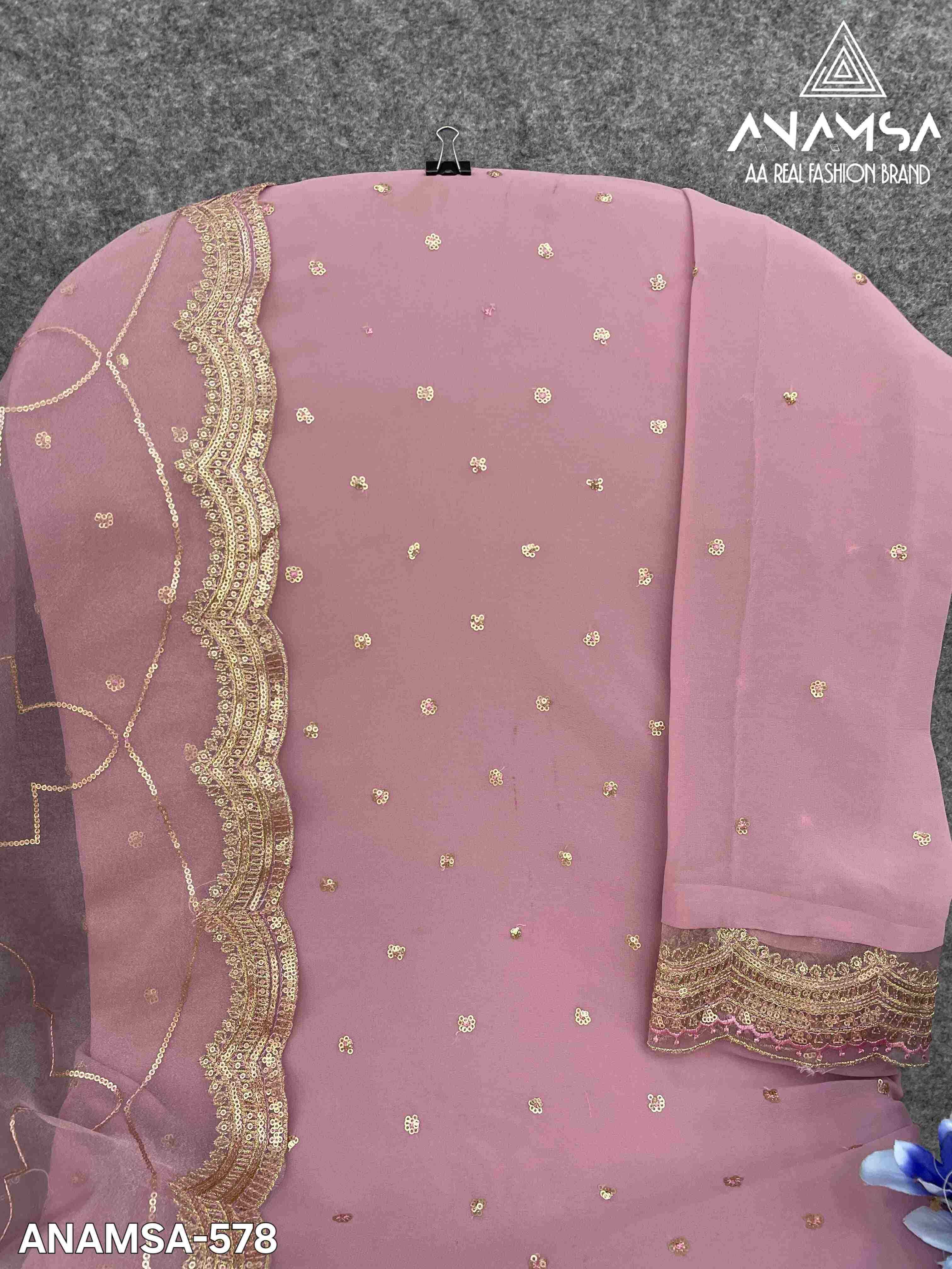 Ynf Faux Georgette KESH444 ANAMSA-578 Suits & Dresses Islamic Clothing Festive Collections Wholesale Pakistani Suits Georgette Suit Embroidered Suits Manufacturer