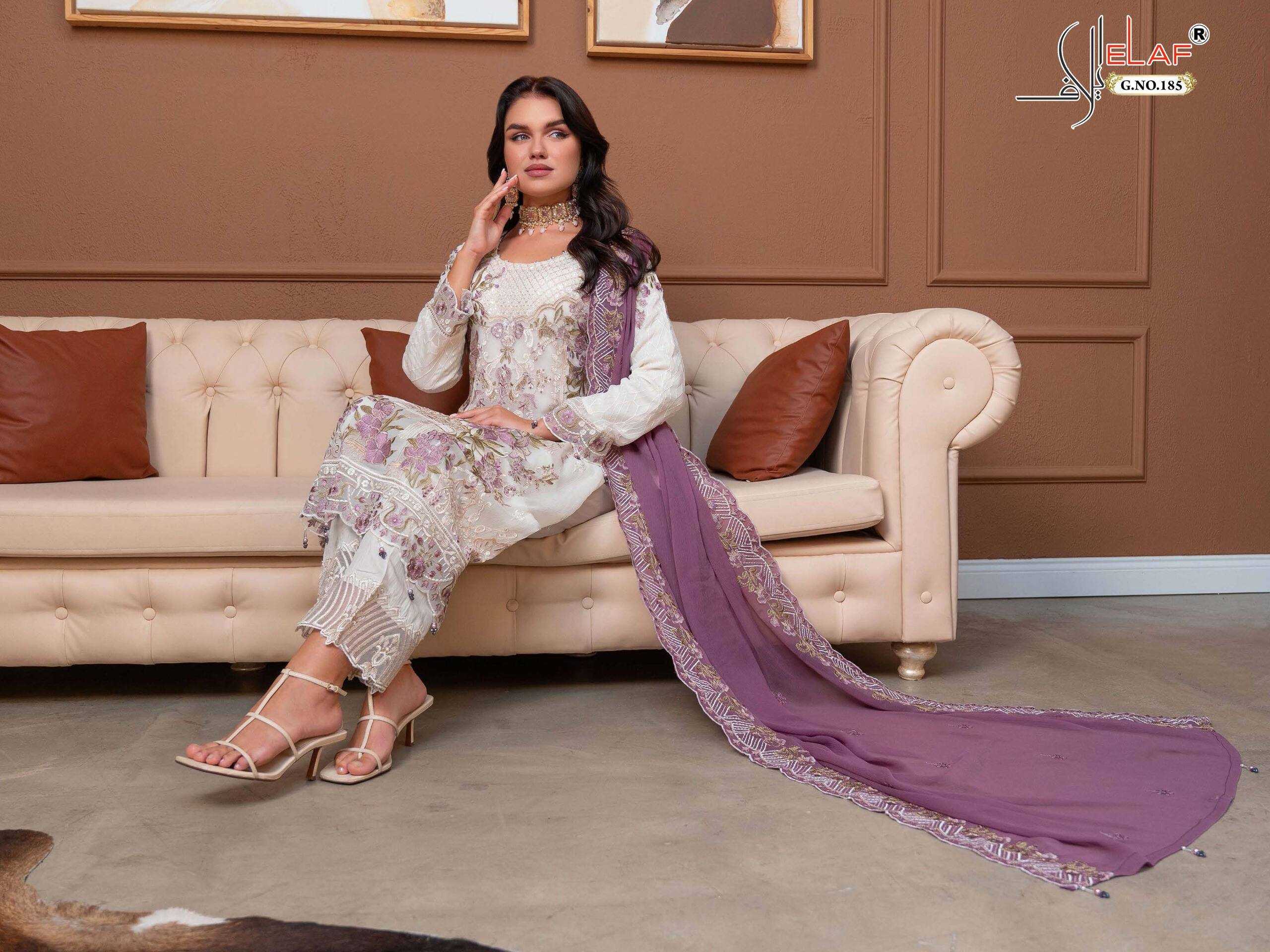 Ynf Faux Georgette KESH444 ELAF 185 Suits & Dresses Islamic Clothing Festive Collections Wholesale Pakistani Suits Georgette Suit Embroidered Suits Manufacturer