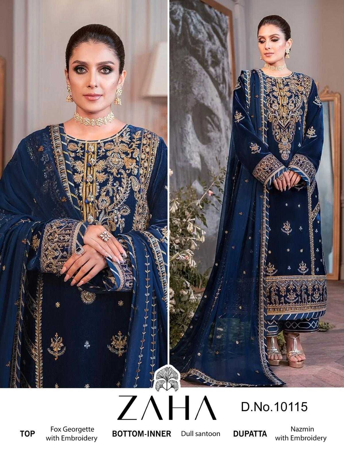 Ynf Faux Georgette KESH444 ZAHA 10115 Suits & Dresses Islamic Clothing Festive Collections Wholesale Pakistani Suits Afghani Suits Georgette Suit Manufacturer