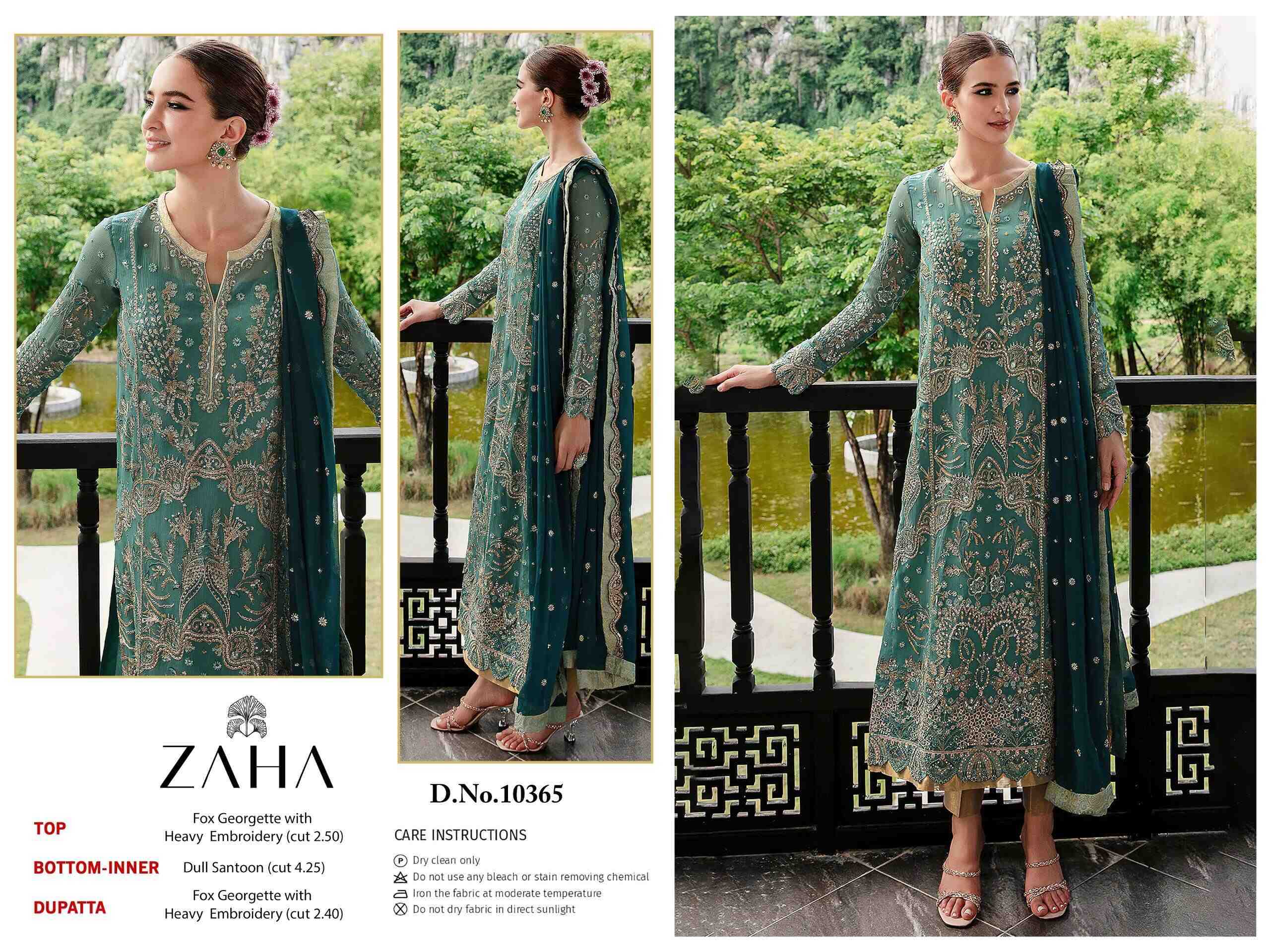 Ynf Faux Georgette KESH444 ZAHA 10115 Suits & Dresses Islamic Clothing Festive Collections Wholesale Pakistani Suits Afghani Suits Georgette Suit Manufacturer