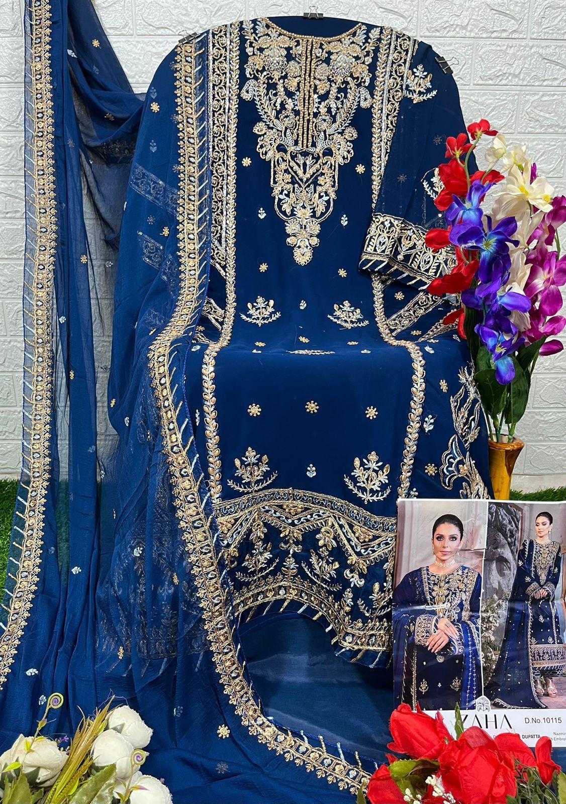 Ynf Faux Georgette KESH444 ZAHA 10115 Suits & Dresses Islamic Clothing Festive Collections Wholesale Pakistani Suits Afghani Suits Georgette Suit Manufacturer