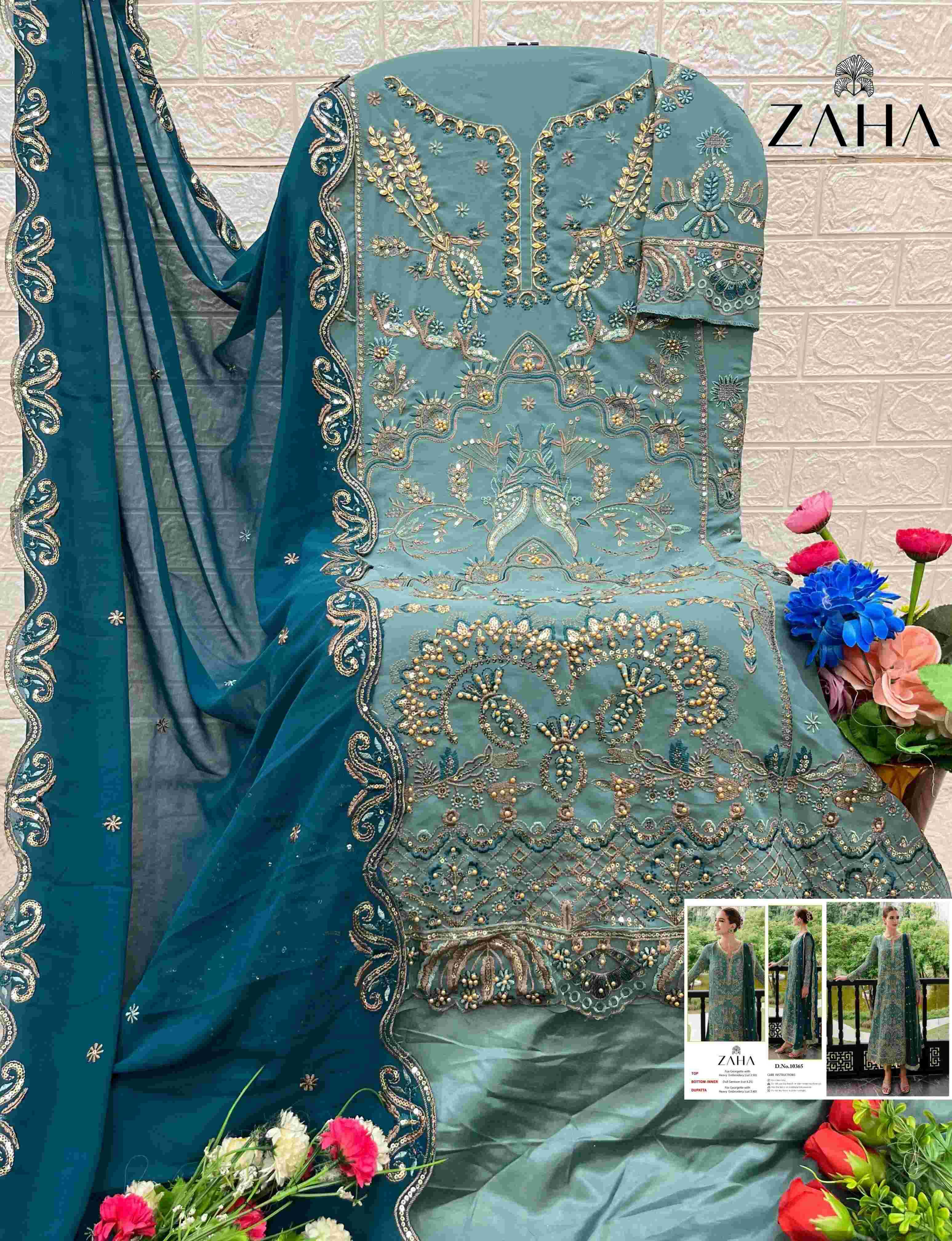 Ynf Faux Georgette KESH444 ZAHA 10115 Suits & Dresses Islamic Clothing Festive Collections Wholesale Pakistani Suits Afghani Suits Georgette Suit Manufacturer