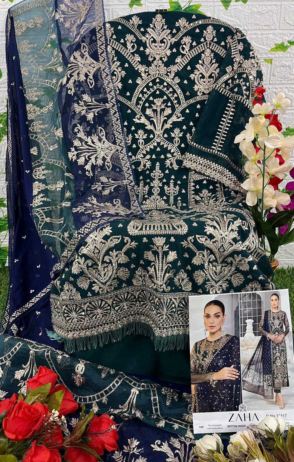 Ynf Faux Georgette KESH444 ZAHA 10115 Suits & Dresses Islamic Clothing Festive Collections Wholesale Pakistani Suits Afghani Suits Georgette Suit Manufacturer