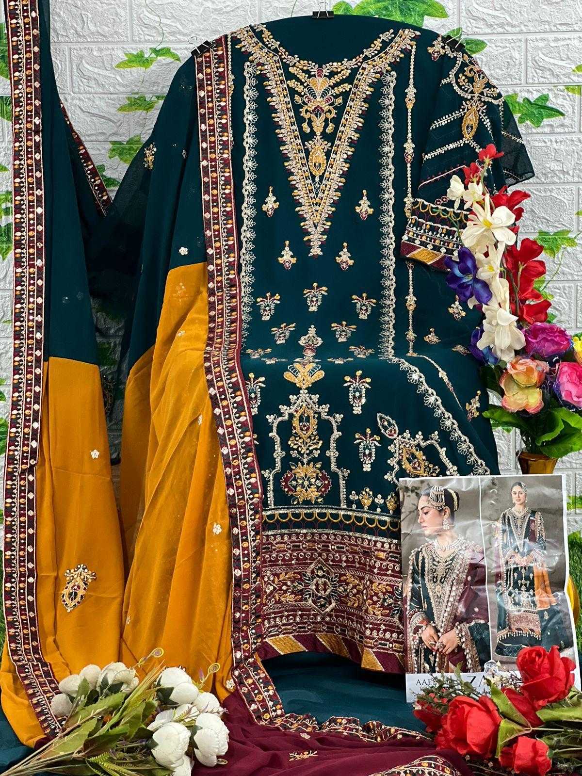 Ynf Faux Georgette KESH444 ZAHA 10115 Suits & Dresses Islamic Clothing Festive Collections Wholesale Pakistani Suits Afghani Suits Georgette Suit Manufacturer