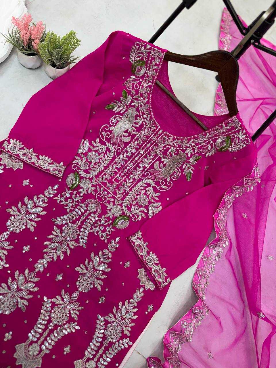 Ynf Faux Georgette RIN141 1919 Suits & Dresses Wholesale Georgette Suit Designer Suits Embroidered Suits Manufacturer