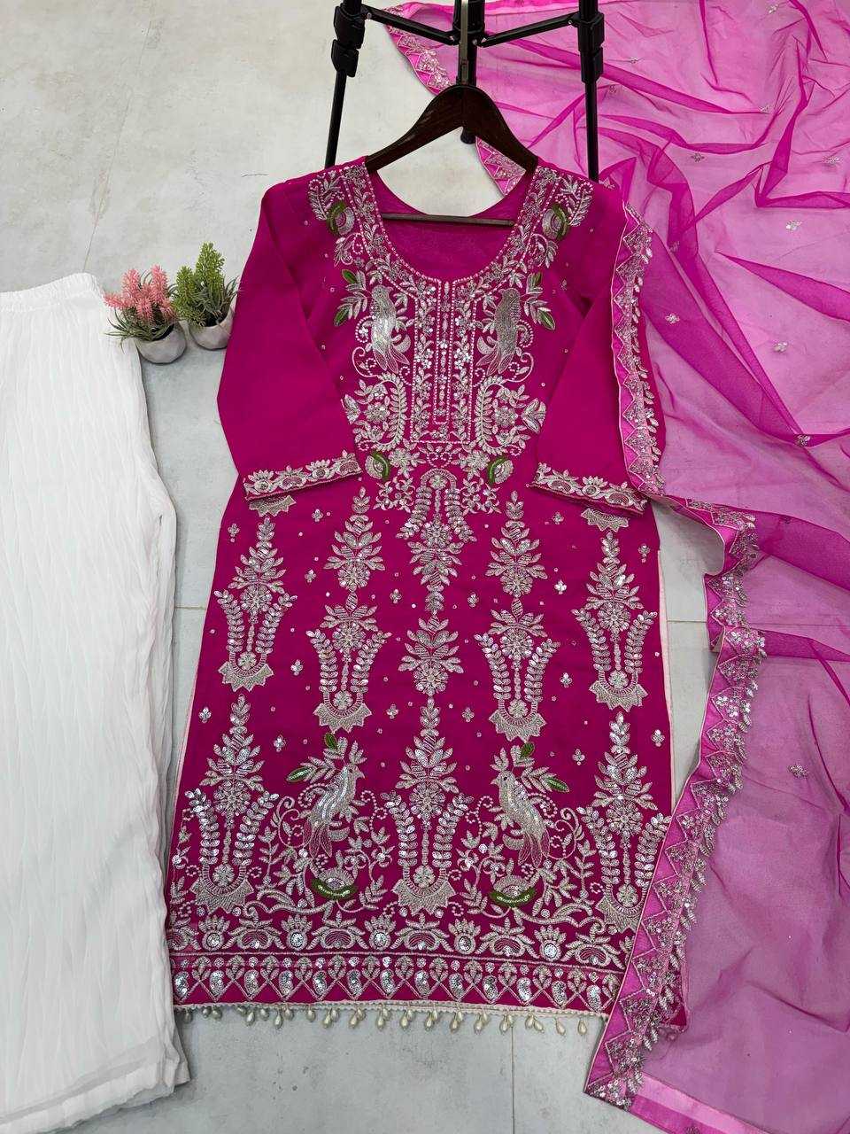 Ynf Faux Georgette RIN141 1919 Suits & Dresses Wholesale Georgette Suit Designer Suits Embroidered Suits Manufacturer
