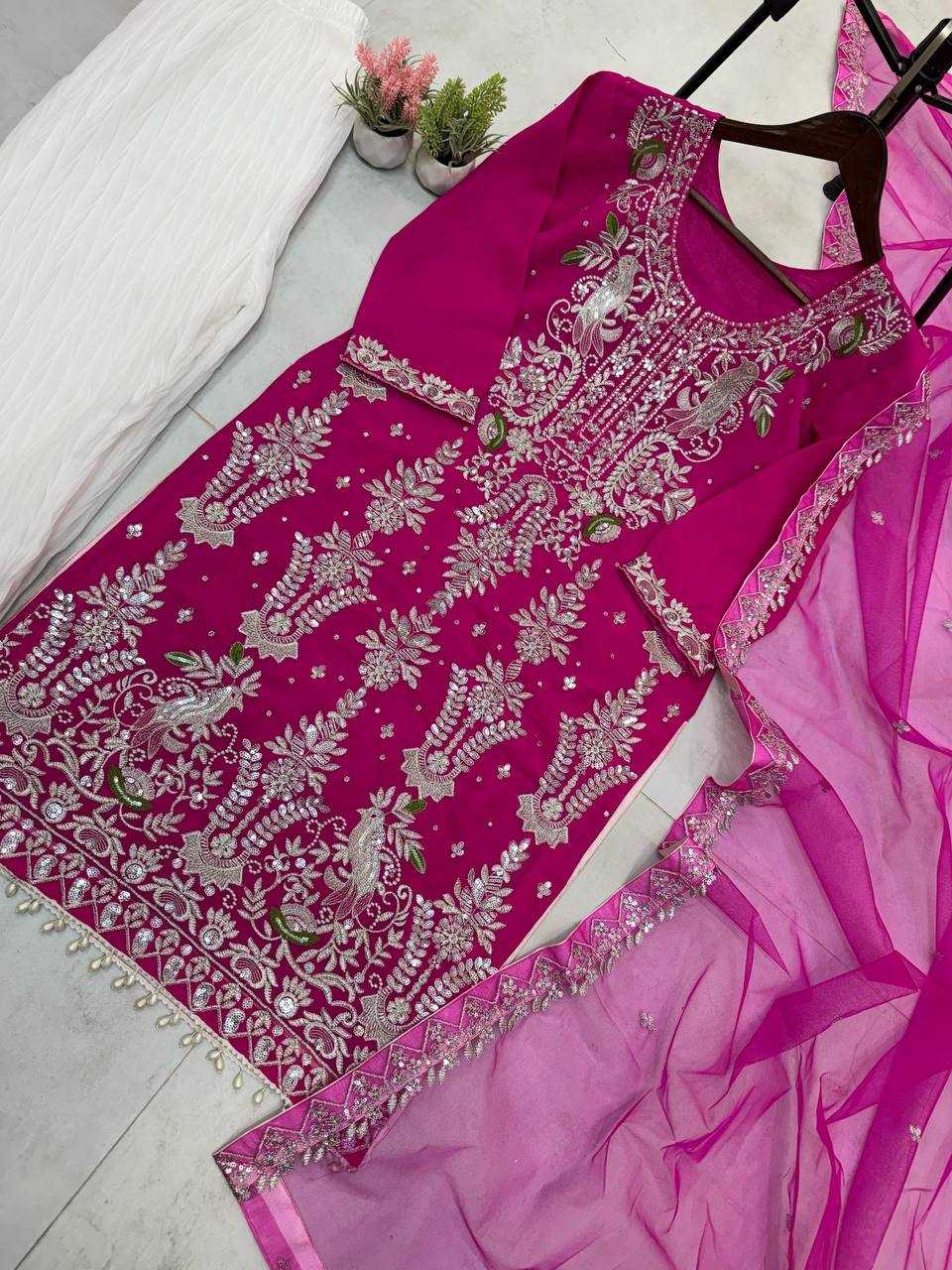 Ynf Faux Georgette RIN141 1919 Suits & Dresses Wholesale Georgette Suit Designer Suits Embroidered Suits Manufacturer
