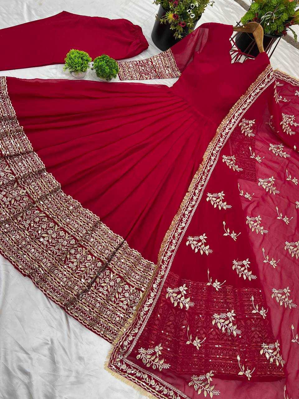 Ynf Faux Georgette RIN197 4288 Suits & Dresses Wedding Collections Festive Collections Wholesale Bridal Wedding Dresses Party Wear Dresses Georgette Dresses Manufacturer