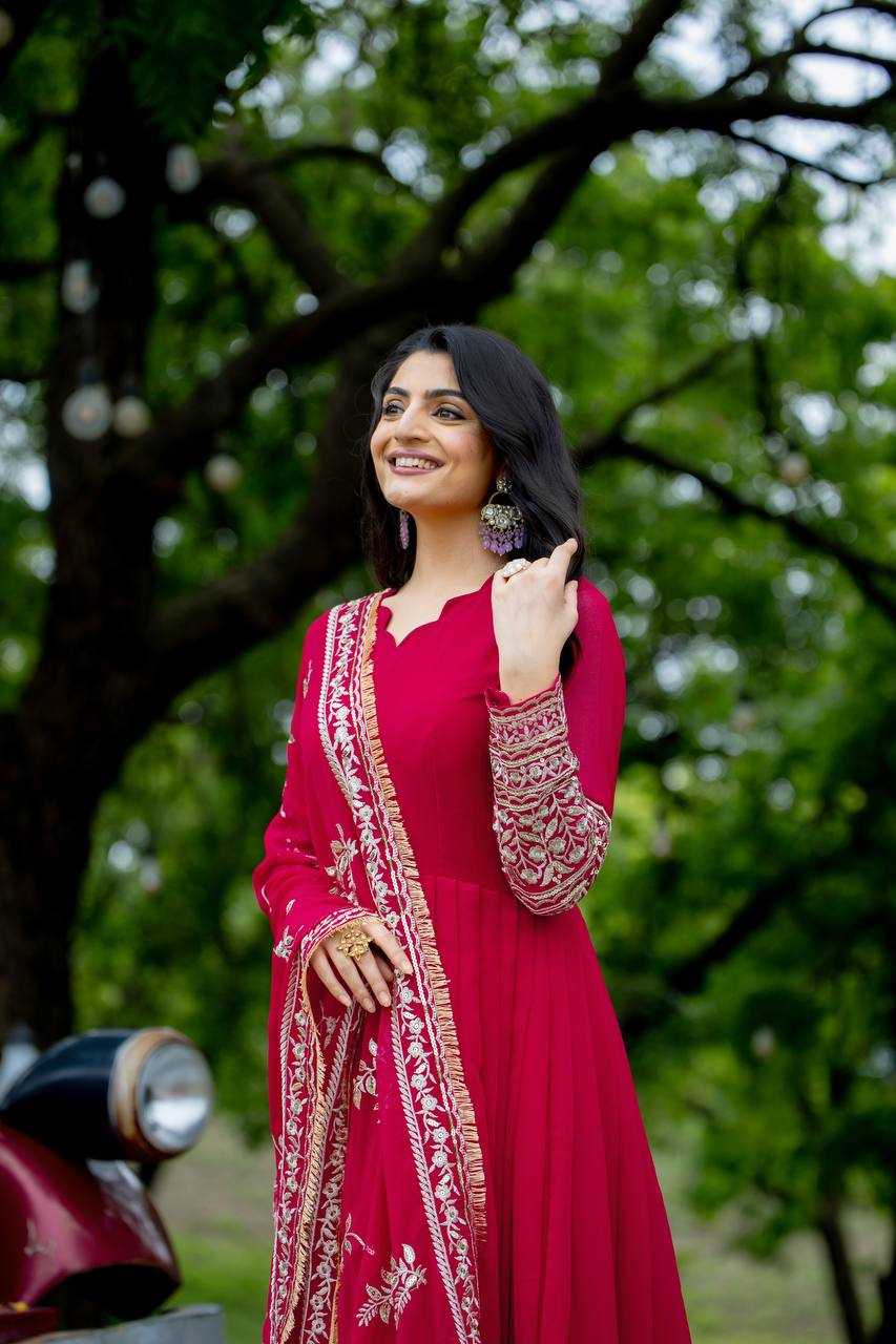 Ynf Faux Georgette RIN197 4288 Suits & Dresses Wedding Collections Festive Collections Wholesale Bridal Wedding Dresses Party Wear Dresses Georgette Dresses Manufacturer