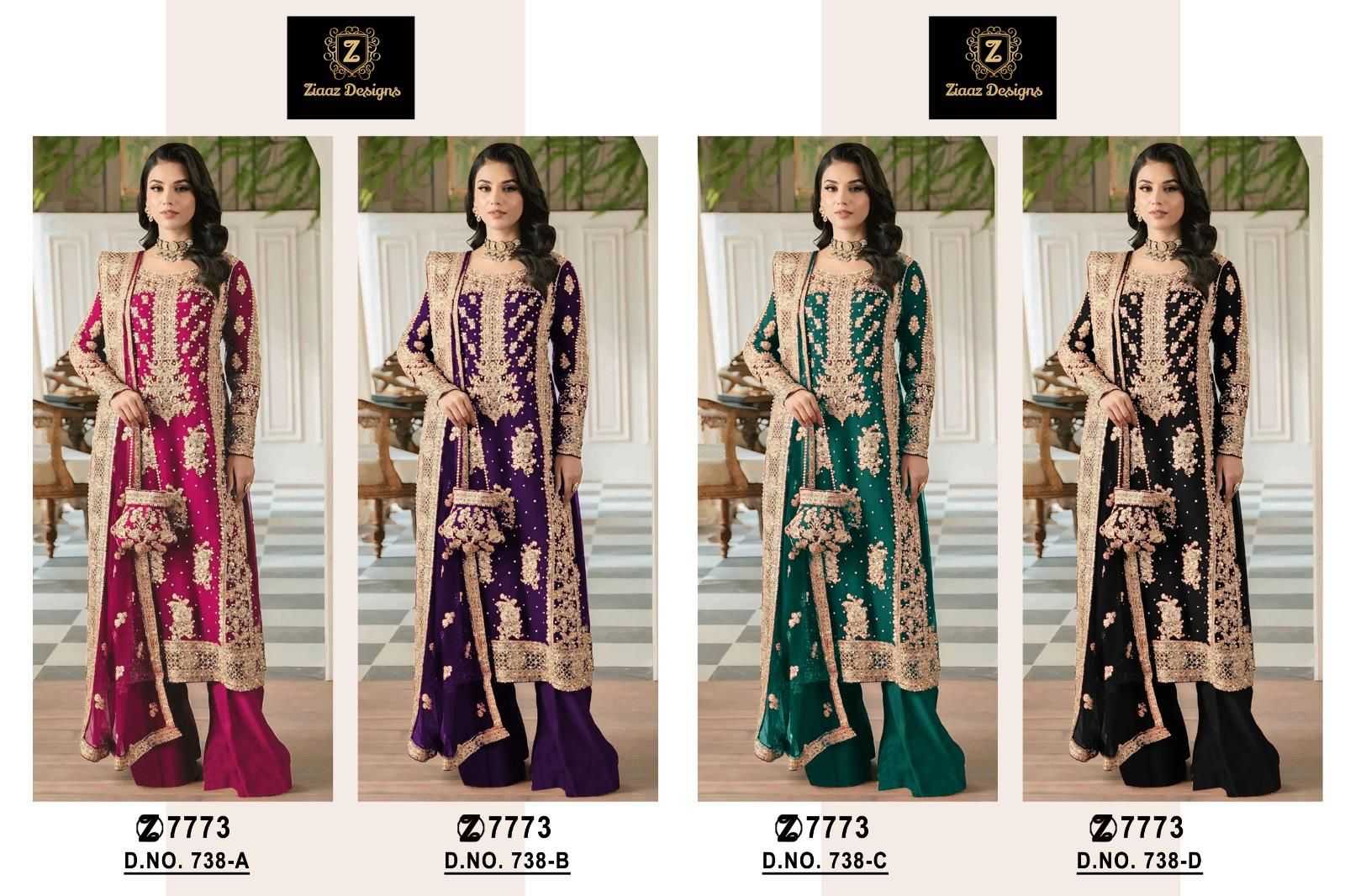 Ynf Georgette KESH444 Ziaaz Designs 738 Suits & Dresses Islamic Clothing Festive Collections Wholesale Pakistani Suits Afghani Suits Kashmiri Suits Manufacturer