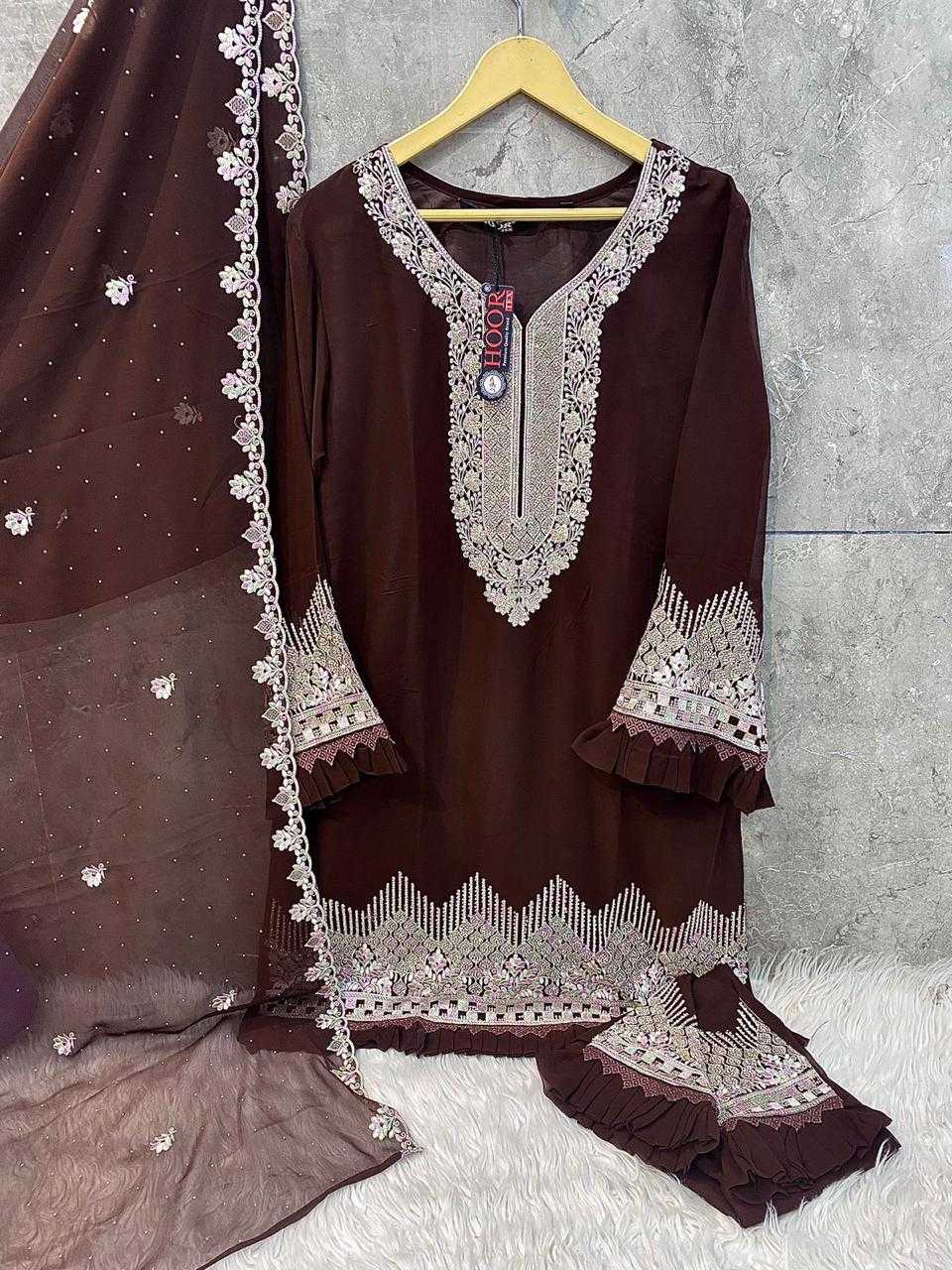 Ynf Georgette KESH450 HOOR TEX-110A Suits & Dresses Islamic Clothing Festive Collections Wholesale Pakistani Suits Afghani Suits Kashmiri Suits Manufacturer