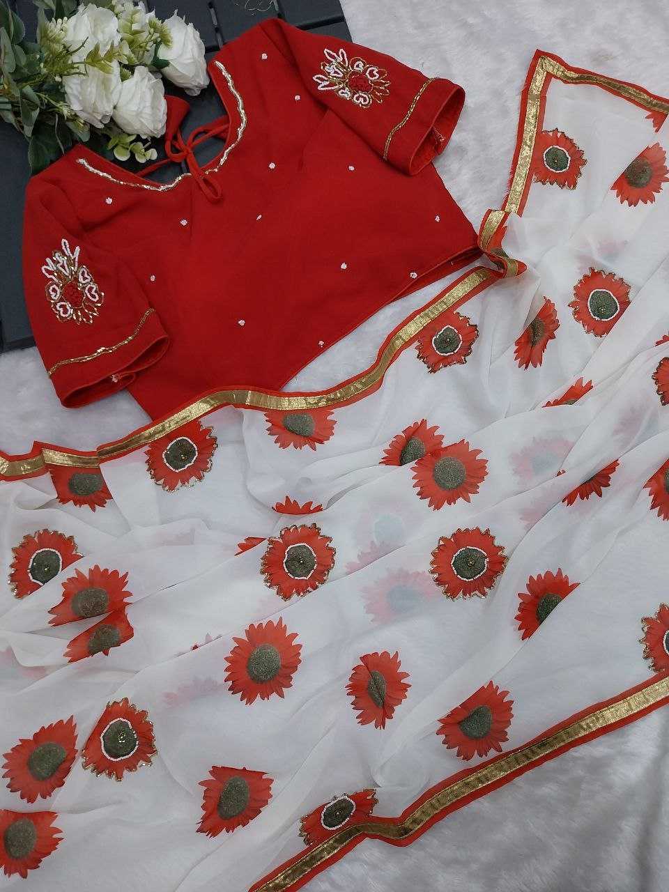 Ynf Georgette RIN171 SWEETHEART Sarees Silk Sarees Festive Collections Wholesale Georgette Sarees Printed Silk Saree Holi Collections Manufacturer