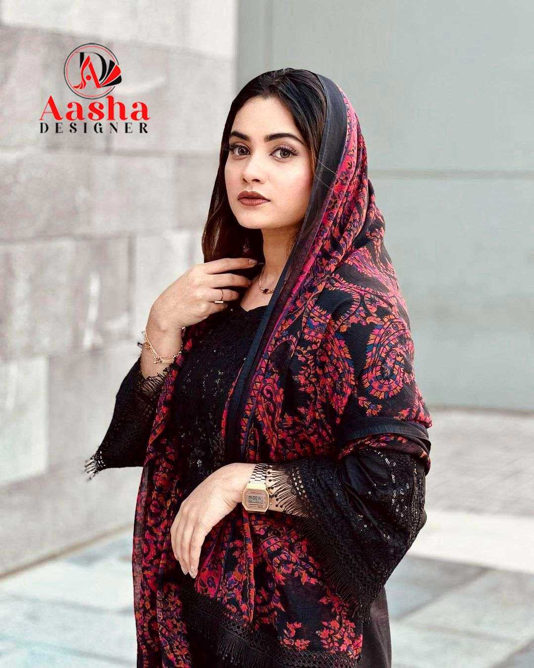 Ynf Heavy Rayon RIN186 AASHA DESIGNER-1139 Suits & Dresses Islamic Clothing Festive Collections Wholesale Embroidery Suits Party wear suits Eid Collections Manufacturer