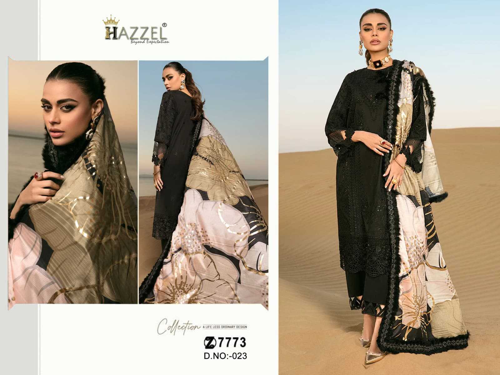 Ynf Heavy Rayon RIN186 HAZZEL-SUPER HIT BLACK-023 Suits & Dresses Islamic Clothing Festive Collections Wholesale Pakistani Suits Embroidered Suits Eid Collections Manufacturer