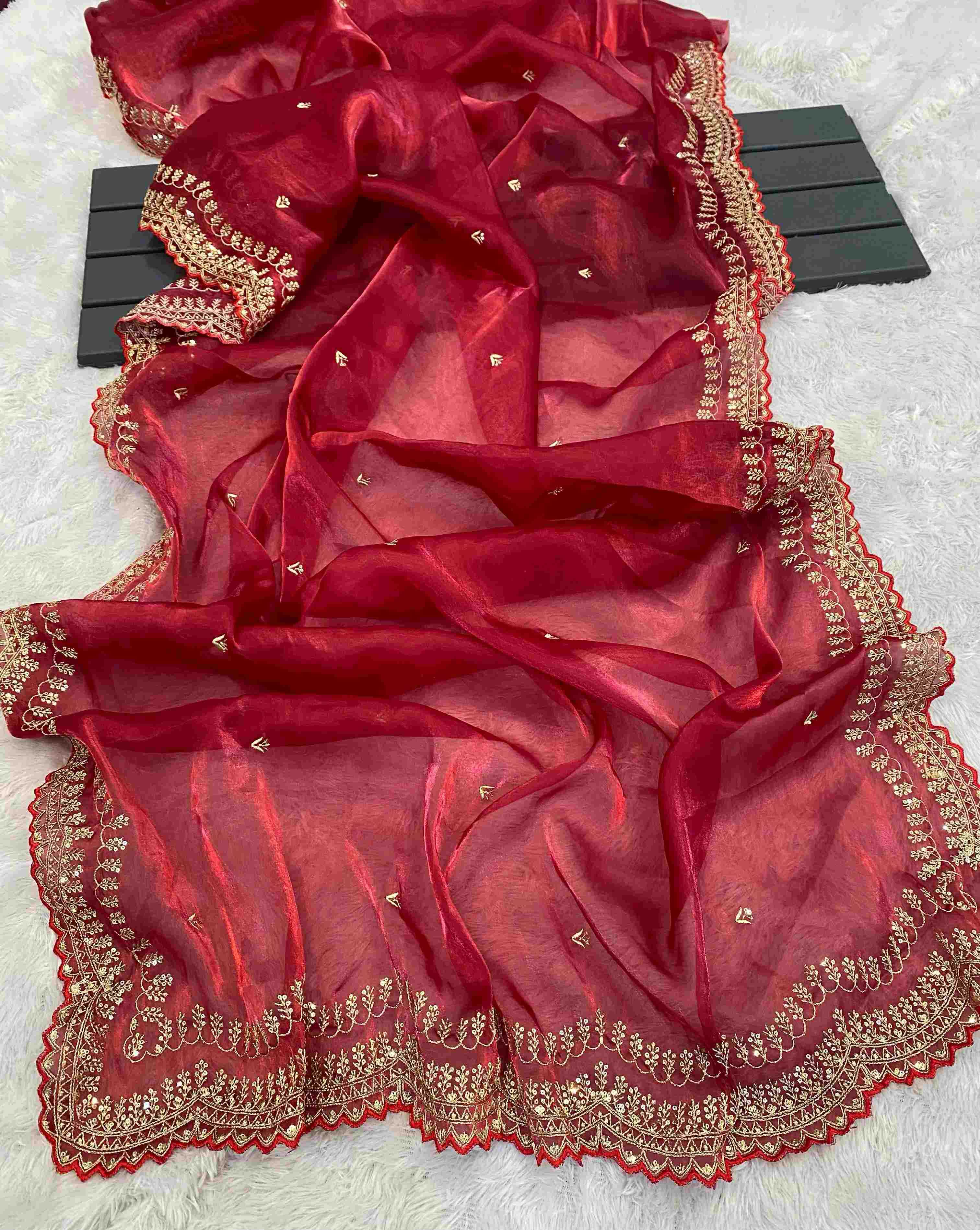 Ynf Jimmy Choo RIN164 RAA13 Sarees Wedding Collections Festive Collections Wholesale Jimmy Choo Sarees Sequence Sarees Sarees With Blouse Manufacturer