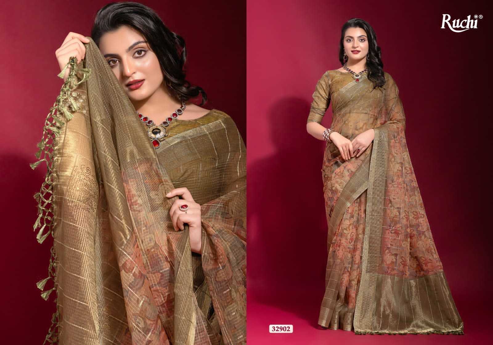 Ynf Linen KESH416 RUCHI-KRISHA Silk Sarees Wedding Collections Festive Collections Wholesale Printed Silk Saree Pure Zari Silk Sarees Linen Silk Sarees Manufacturer