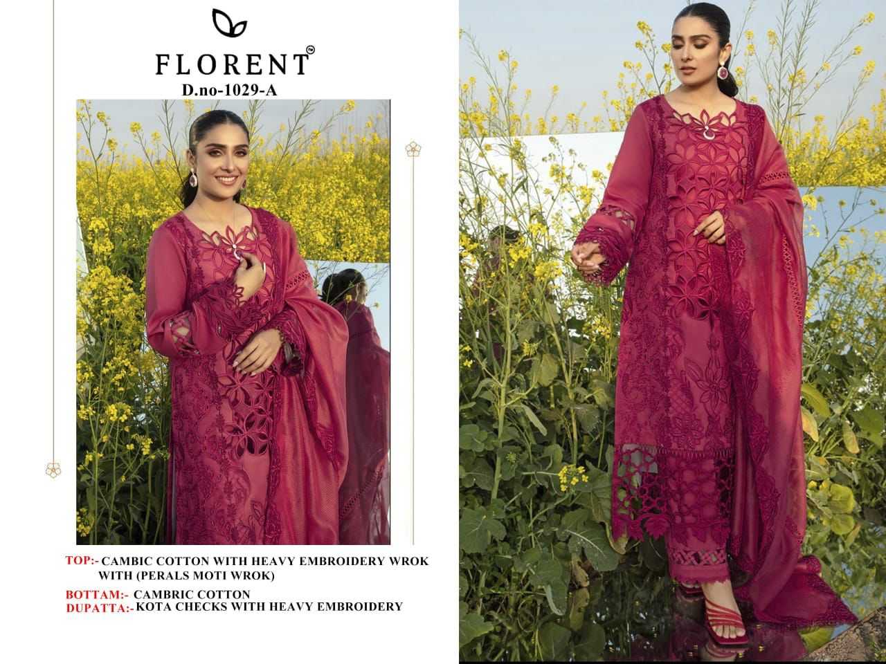 Ynf Organza KESH444 FLORENT 1003 Suits & Dresses Islamic Clothing Festive Collections Wholesale Pakistani Suits Cotton Suits Semi Stitched Suits Manufacturer