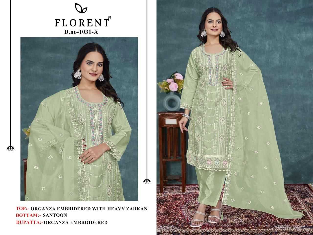 Ynf Organza KESH444 FLORENT 1003 Suits & Dresses Islamic Clothing Festive Collections Wholesale Pakistani Suits Cotton Suits Semi Stitched Suits Manufacturer