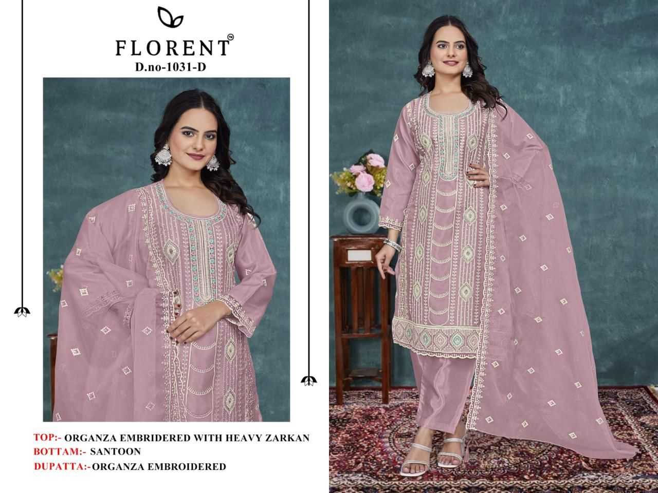 Ynf Organza KESH444 FLORENT 1003 Suits & Dresses Islamic Clothing Festive Collections Wholesale Pakistani Suits Cotton Suits Semi Stitched Suits Manufacturer