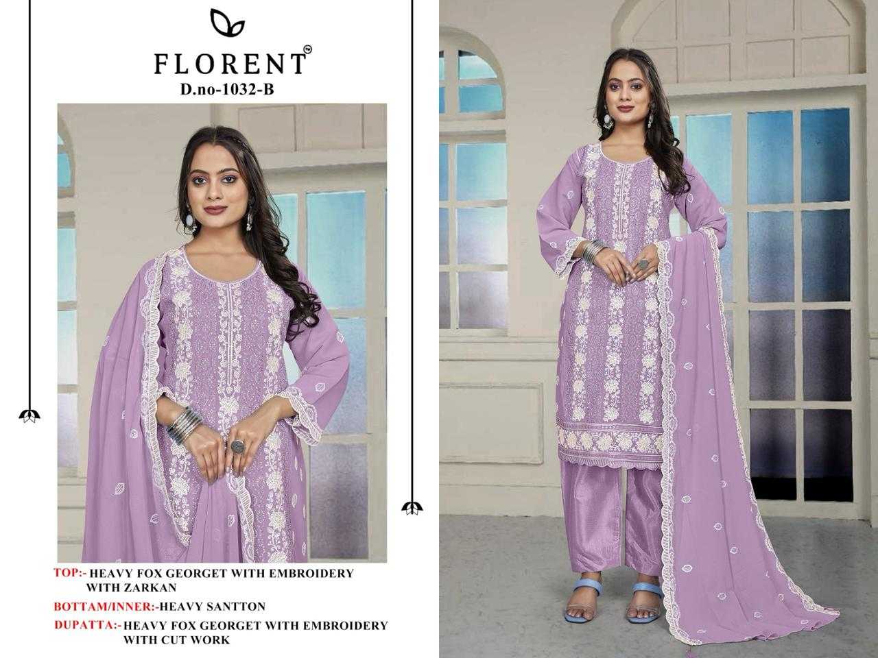 Ynf Organza KESH444 FLORENT 1003 Suits & Dresses Islamic Clothing Festive Collections Wholesale Pakistani Suits Cotton Suits Semi Stitched Suits Manufacturer