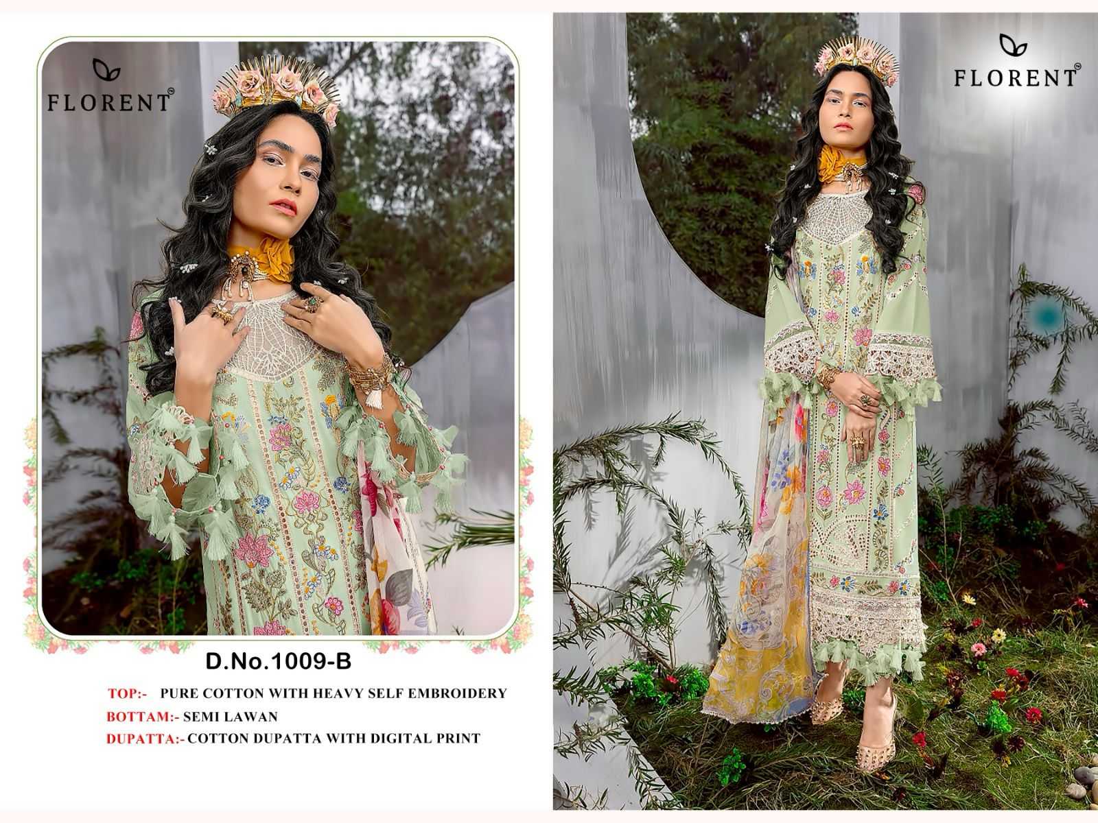 Ynf Organza KESH444 FLORENT 1003 Suits & Dresses Islamic Clothing Festive Collections Wholesale Pakistani Suits Cotton Suits Semi Stitched Suits Manufacturer