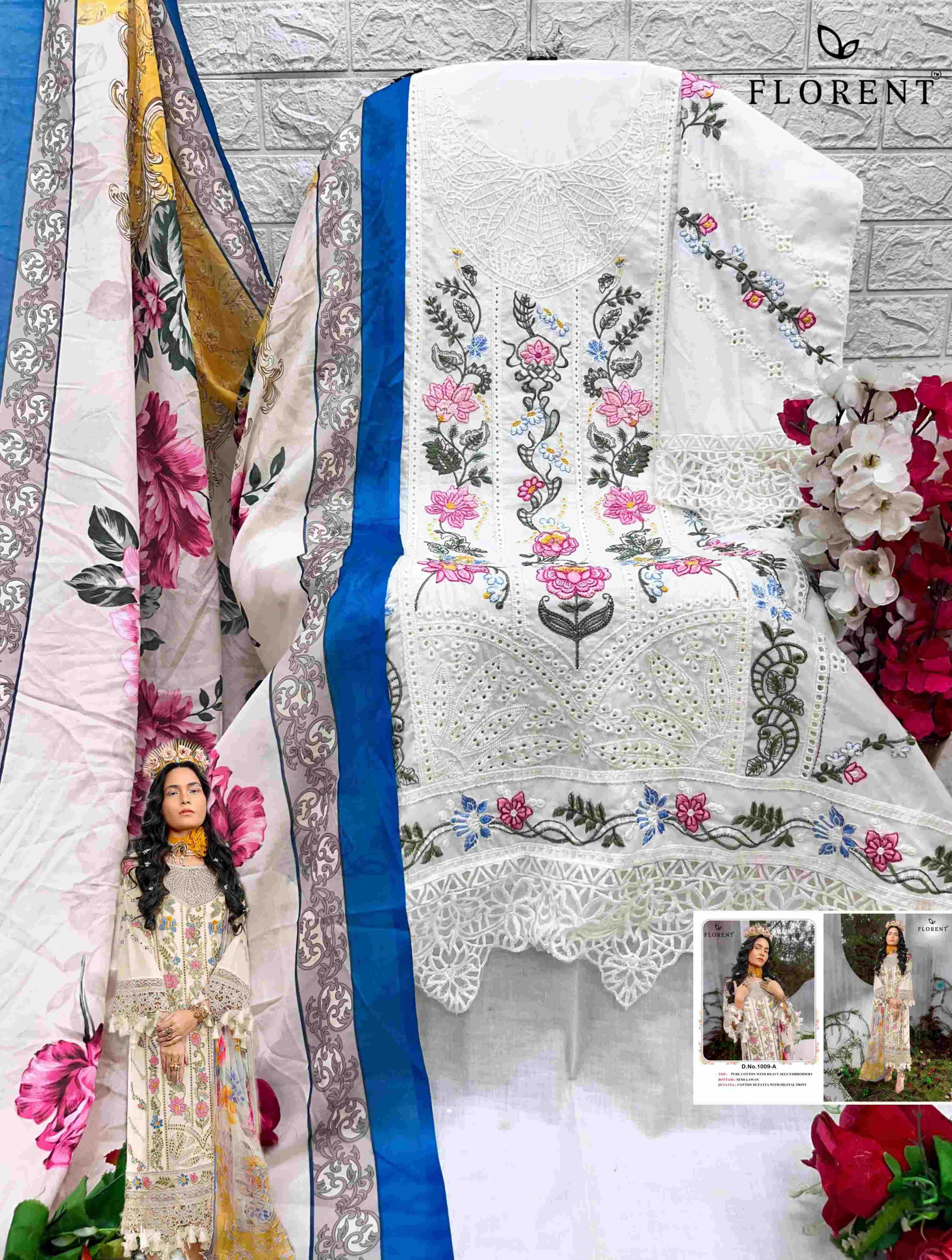 Ynf Organza KESH444 FLORENT 1003 Suits & Dresses Islamic Clothing Festive Collections Wholesale Pakistani Suits Cotton Suits Semi Stitched Suits Manufacturer