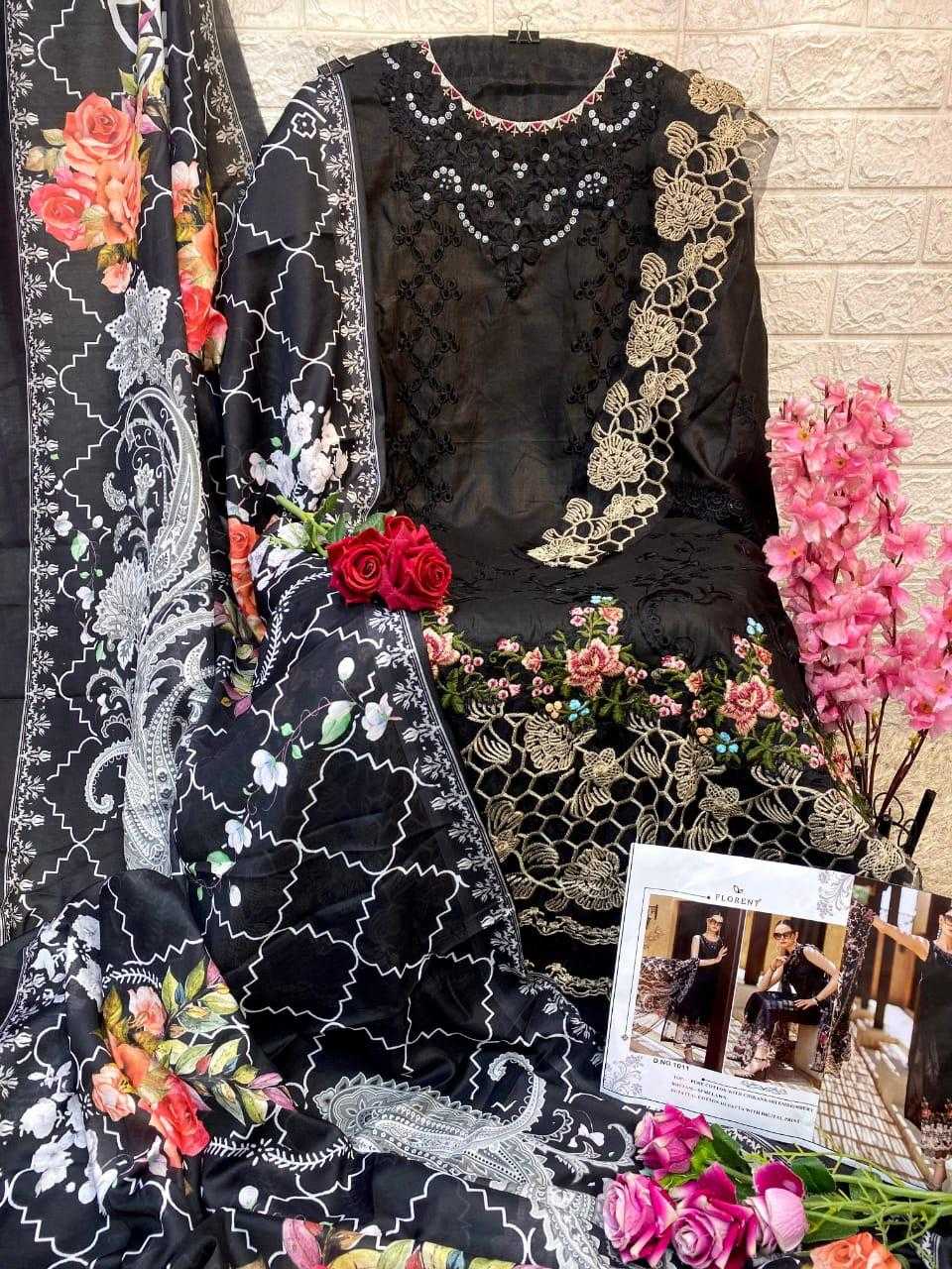 Ynf Organza KESH444 FLORENT 1003 Suits & Dresses Islamic Clothing Festive Collections Wholesale Pakistani Suits Cotton Suits Semi Stitched Suits Manufacturer