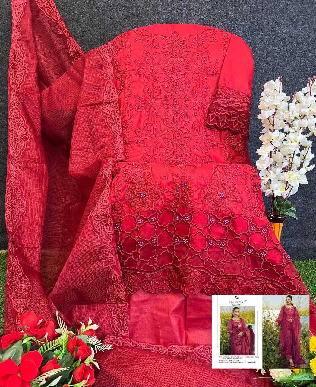 Ynf Organza KESH444 FLORENT 1003 Suits & Dresses Islamic Clothing Festive Collections Wholesale Pakistani Suits Cotton Suits Semi Stitched Suits Manufacturer