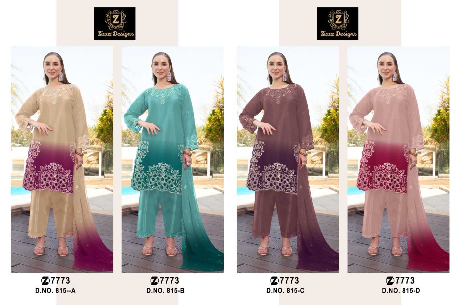 Ynf Organza KESH444 Ziaaz Designs 815 Suits & Dresses Wedding Collections Festive Collections Wholesale Semi Stitched Suits Wedding Outfits Handwork Suits Manufacturer