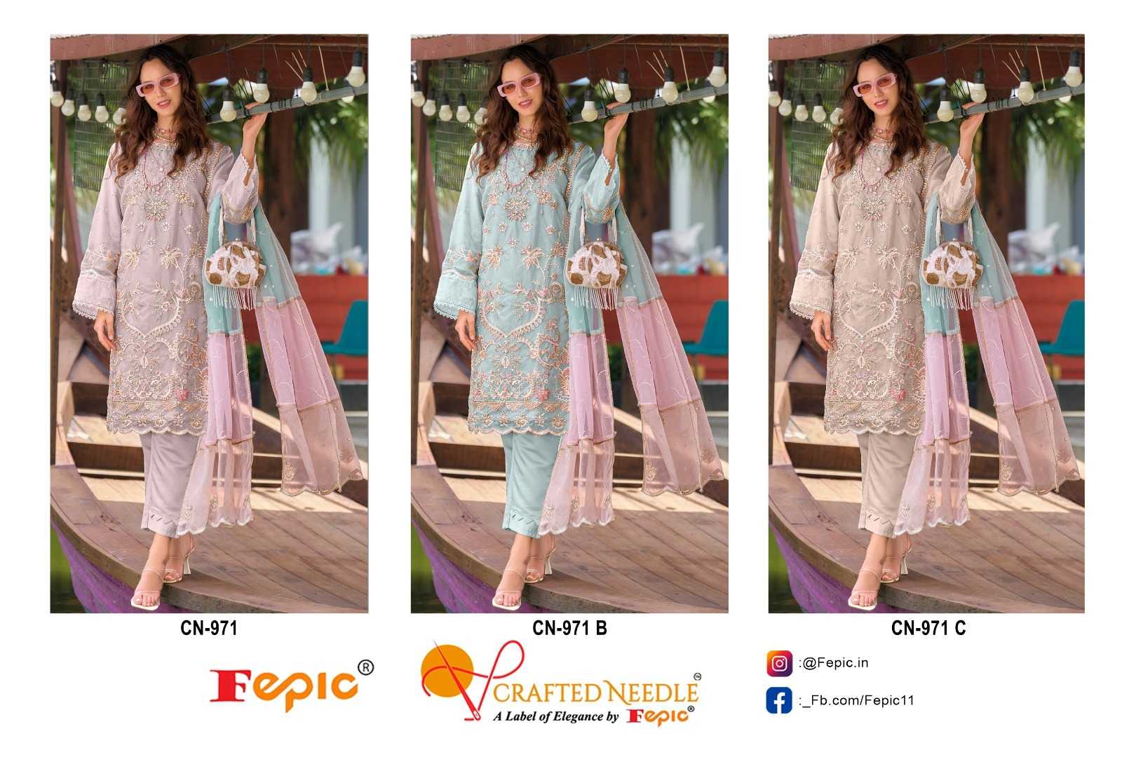 Ynf Organza KESH446 CRAFTED NEEDLE-CN971 Suits & Dresses Islamic Clothing Festive Collections Wholesale Pakistani Suits Afghani Suits Embroidered Suits Manufacturer