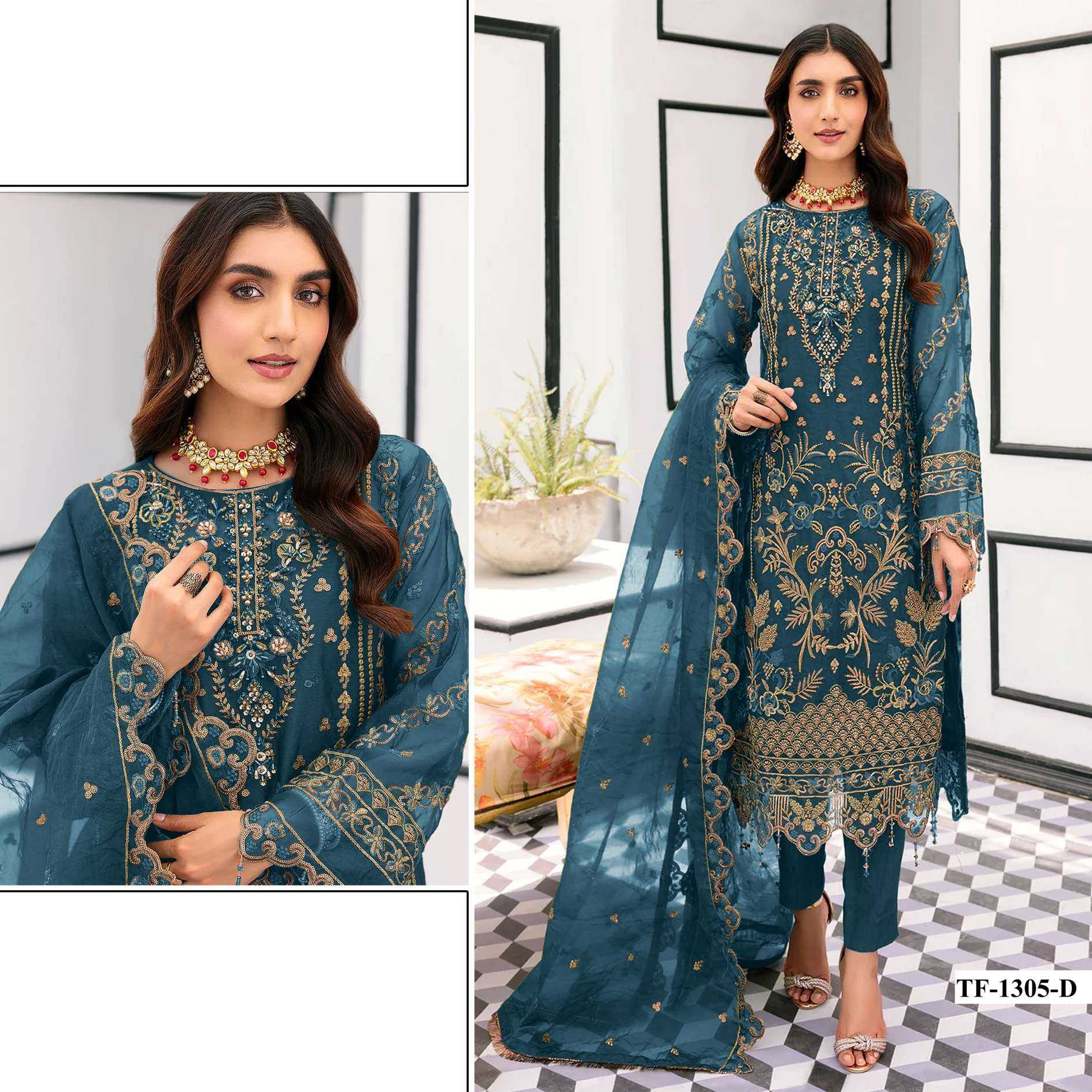 Ynf Organza RIN187 4269 Suits & Dresses Wholesale Party wear suits Bridal Suits Designer Suits Manufacturer