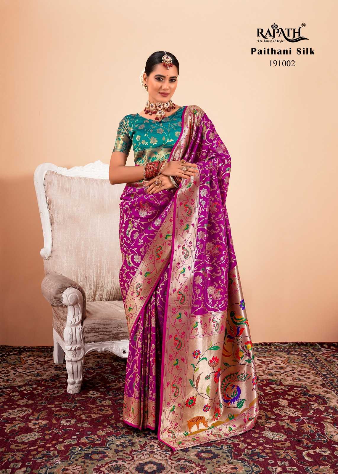 Ynf Paithani Silk KESH416 RajPath-Shailja Silk Silk Sarees Wedding Collections Festive Collections Wholesale Paithani Sarees Heavy Silk Sarees Traditional Silk Sarees Manufacturer