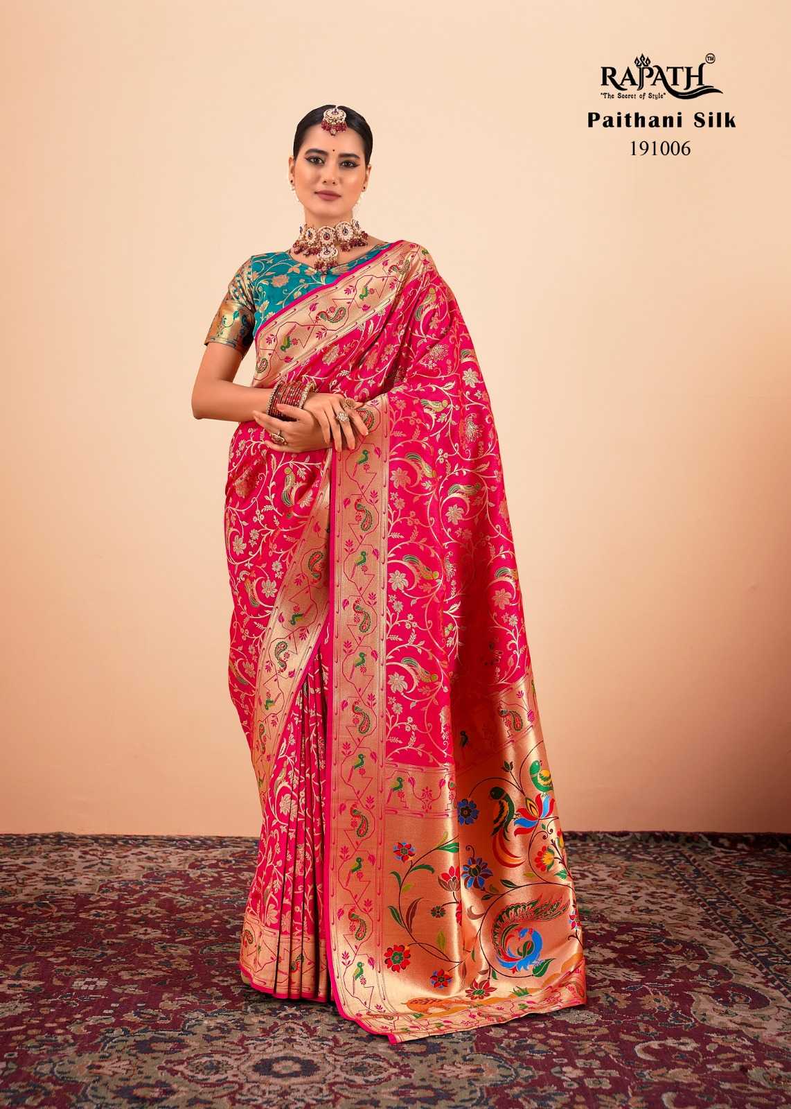 Ynf Paithani Silk KESH416 RajPath-Shailja Silk Silk Sarees Wedding Collections Festive Collections Wholesale Paithani Sarees Heavy Silk Sarees Traditional Silk Sarees Manufacturer