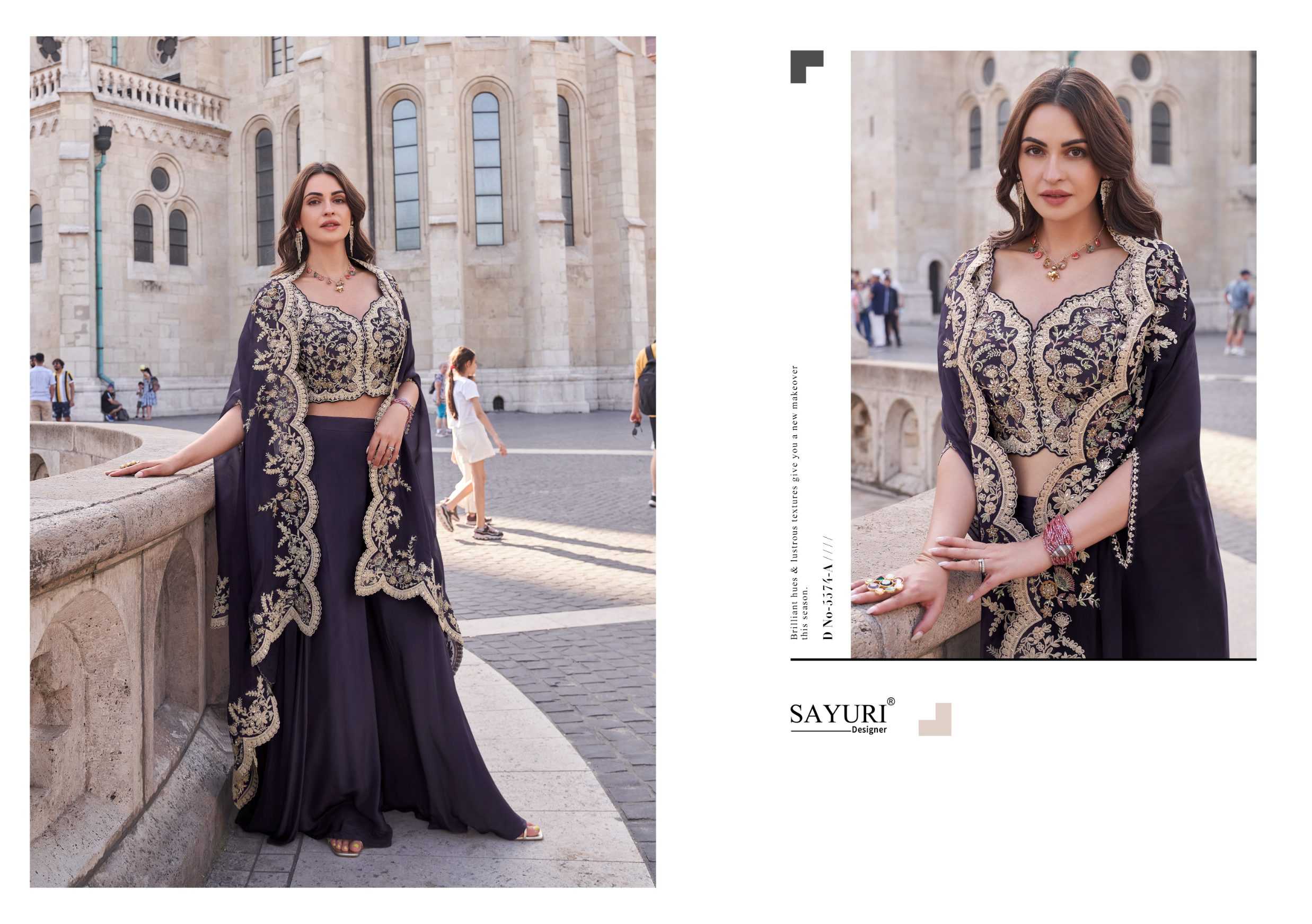 Ynf Premium Silk RIN187 Sayuri-Jannat Platinum Suits & Dresses Islamic Clothing Festive Collections Wholesale Sharara Salwar Suits Party wear suits Eid Collections Manufacturer