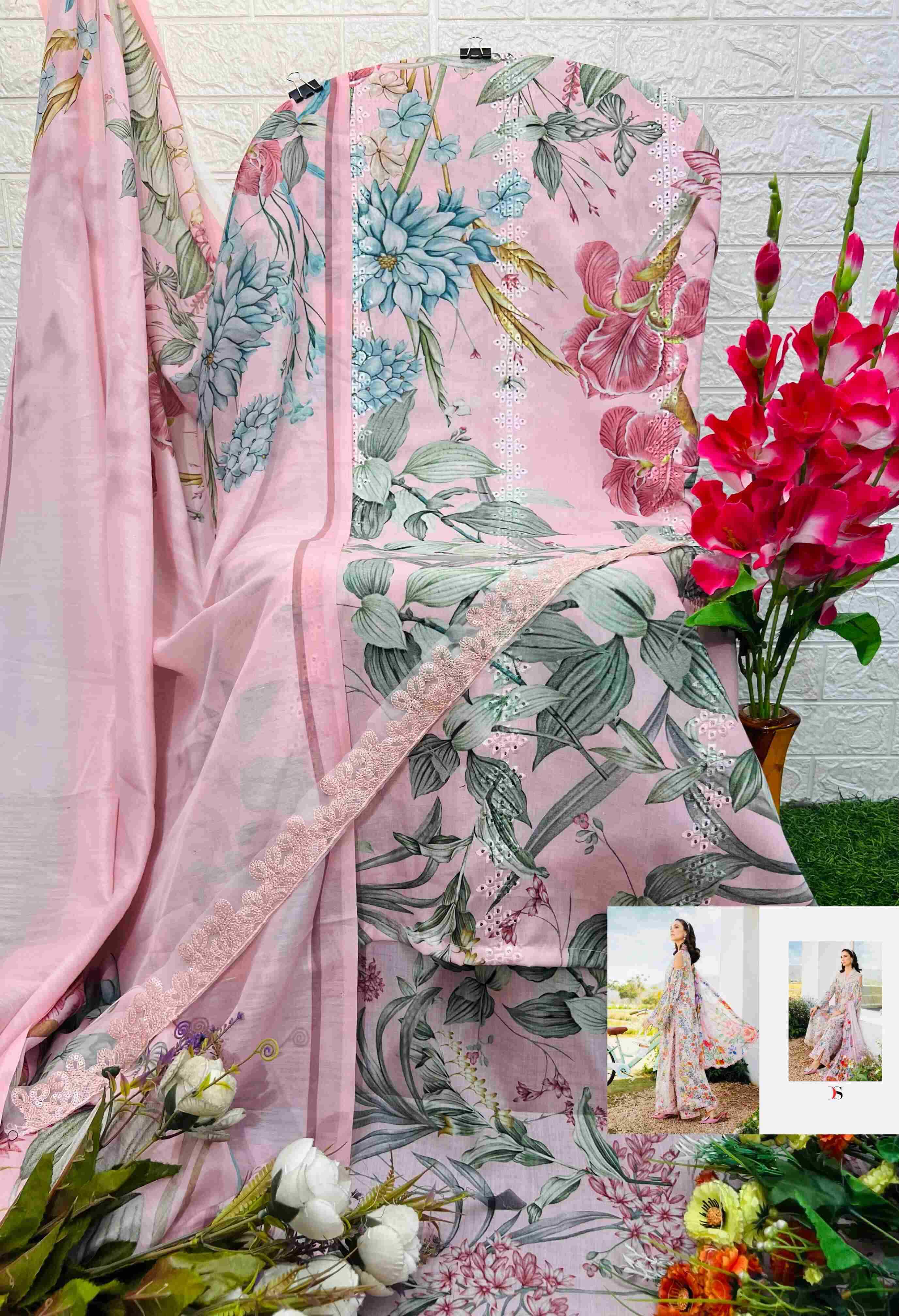 Ynf Pure Cotton KESH444 DEEPSY SUITS MPRINT Spring Summer 25 Suits & Dresses Islamic Clothing Festive Collections Wholesale Pakistani Suits Embroidery Suits Cotton Suits Manufacturer