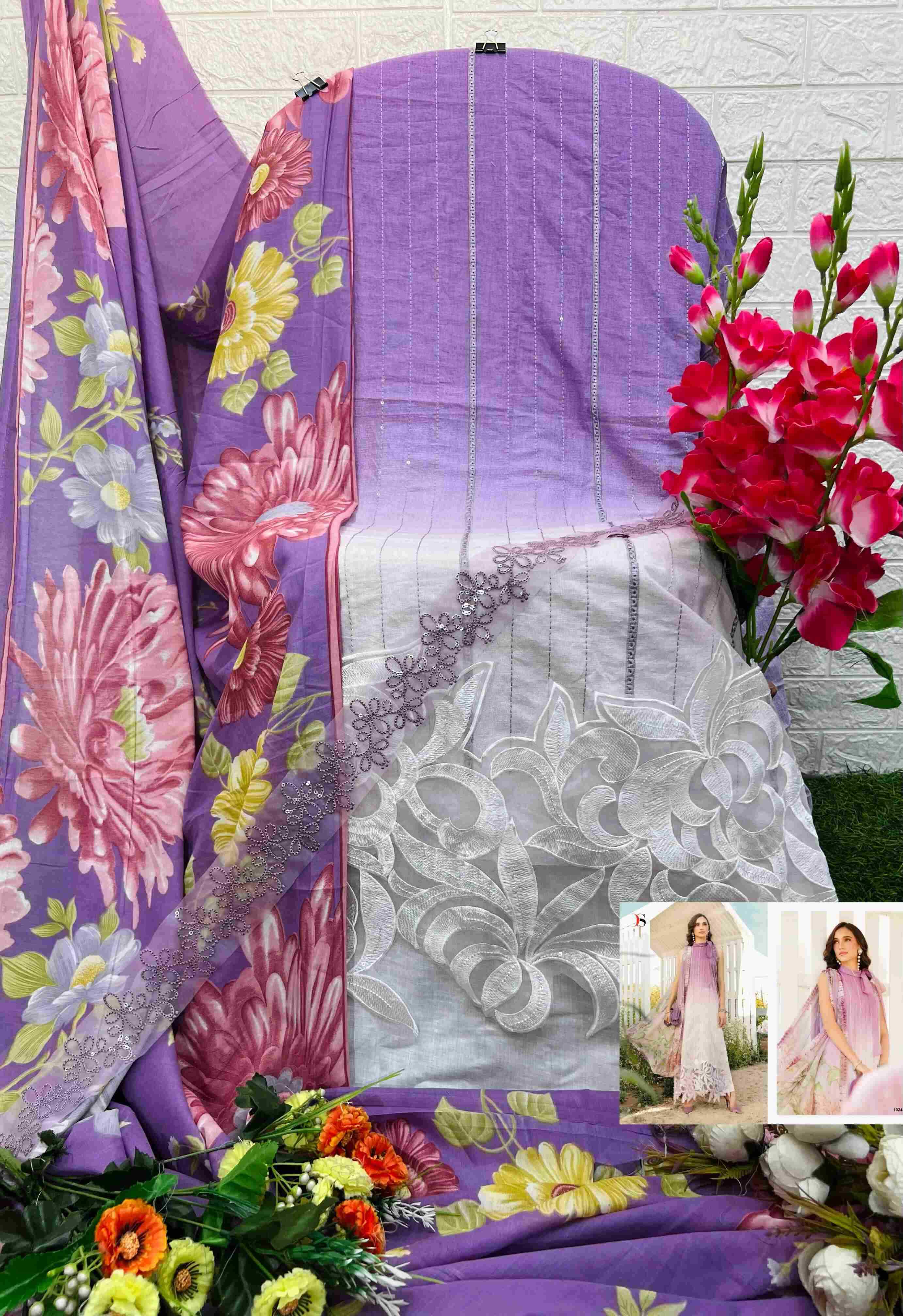 Ynf Pure Cotton KESH444 DEEPSY SUITS MPRINT Spring Summer 25 Suits & Dresses Islamic Clothing Festive Collections Wholesale Pakistani Suits Embroidery Suits Cotton Suits Manufacturer