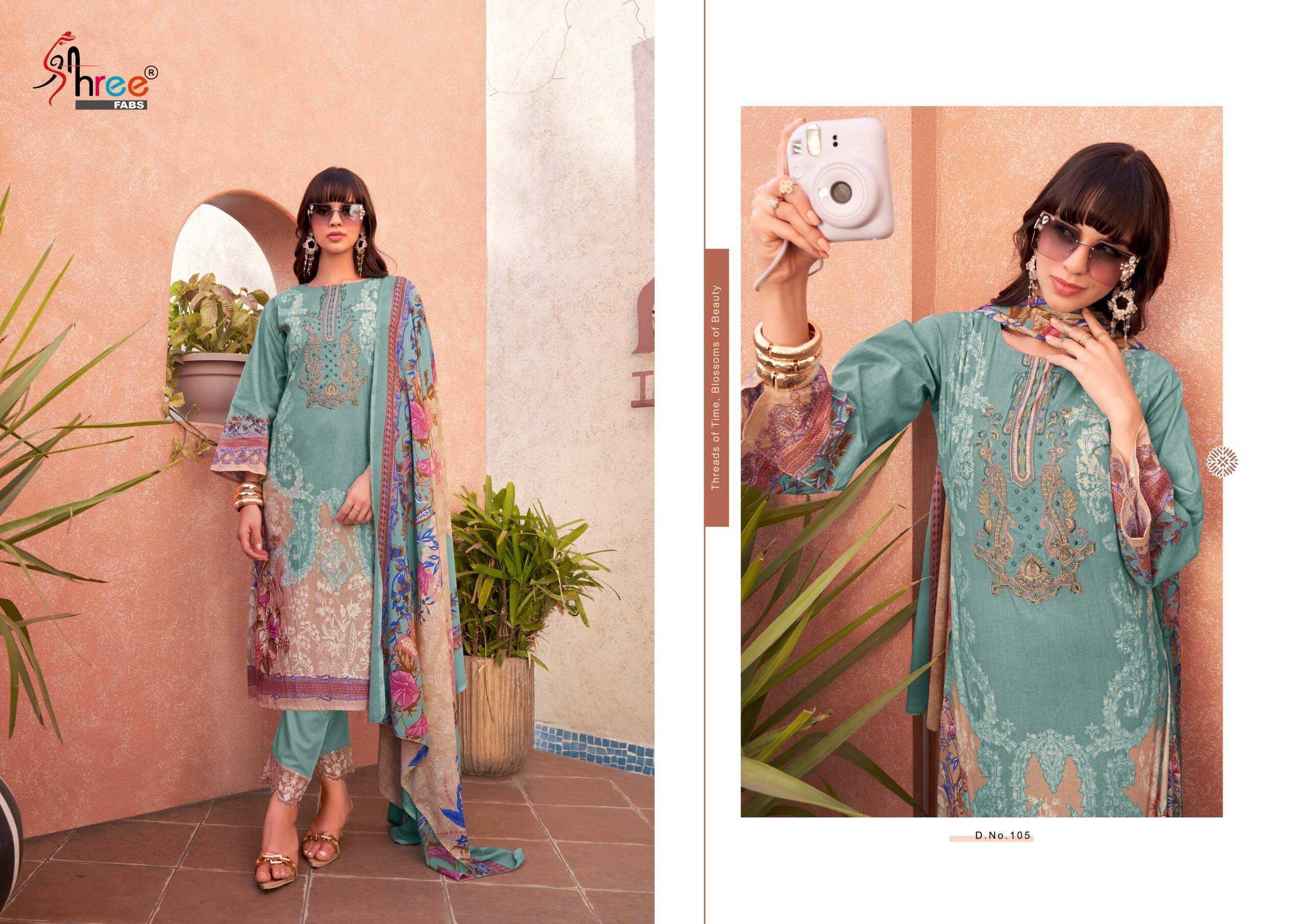 Ynf Pure Cotton KESH444 MASHAAL EMB. LAWN COLLETION VOL-01 Suits & Dresses Islamic Clothing Festive Collections Wholesale Pakistani Suits Printed Suits Cotton Suits Manufacturer