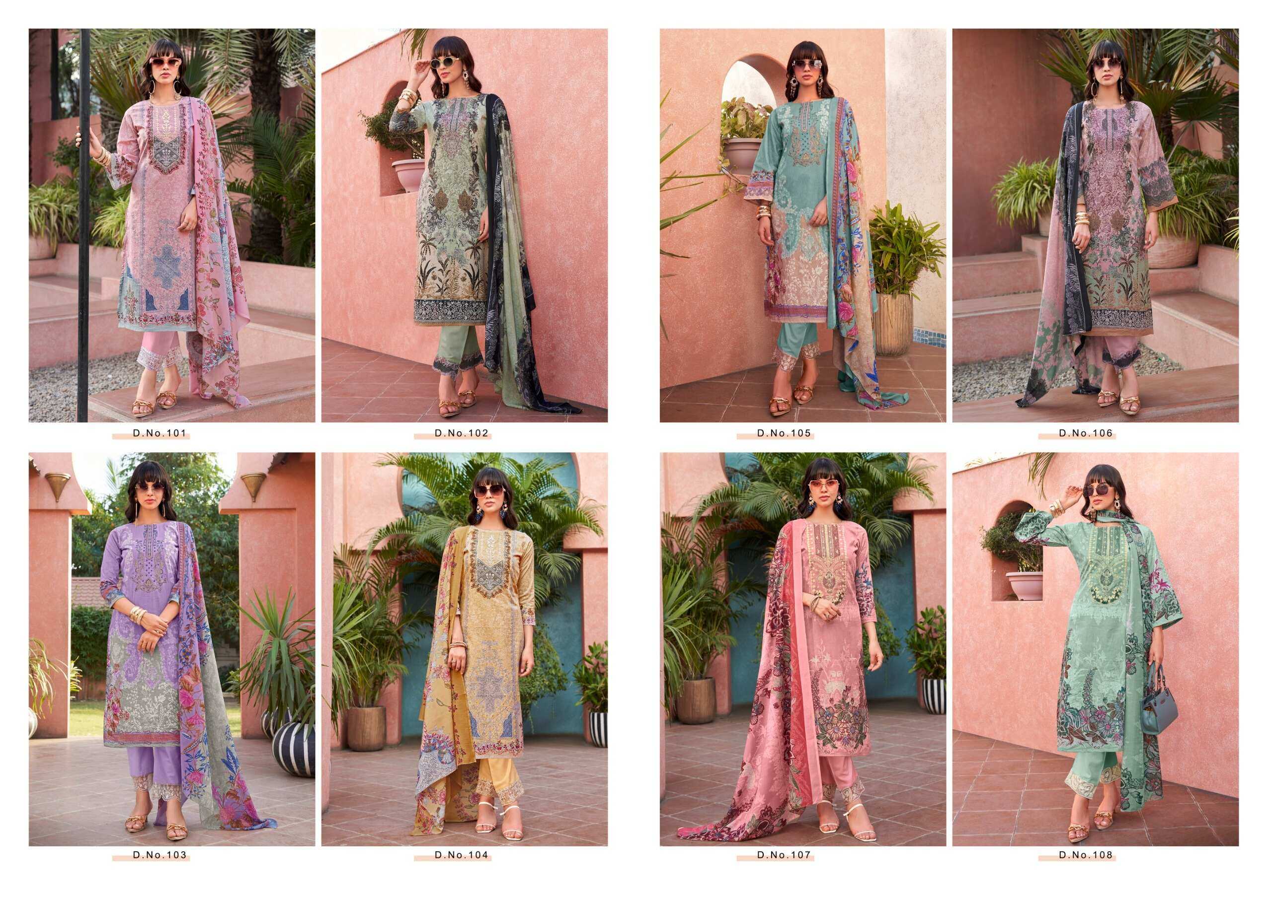 Ynf Pure Cotton KESH444 MASHAAL EMB. LAWN COLLETION VOL-01 Suits & Dresses Islamic Clothing Festive Collections Wholesale Pakistani Suits Printed Suits Cotton Suits Manufacturer