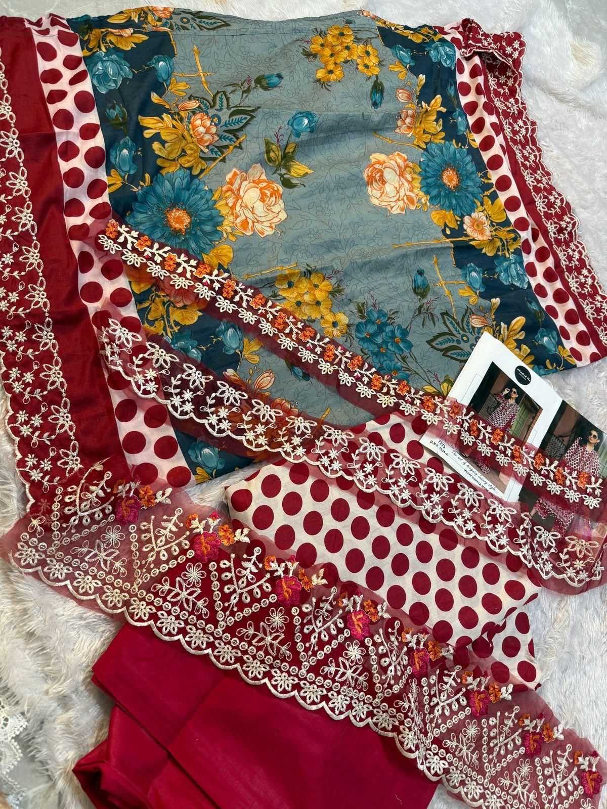 Ynf Pure Cotton RIN186 Mehbbob tex-1535 Suits & Dresses Islamic Clothing Festive Collections Wholesale Pakistani Suits Party wear suits Eid Collections Manufacturer