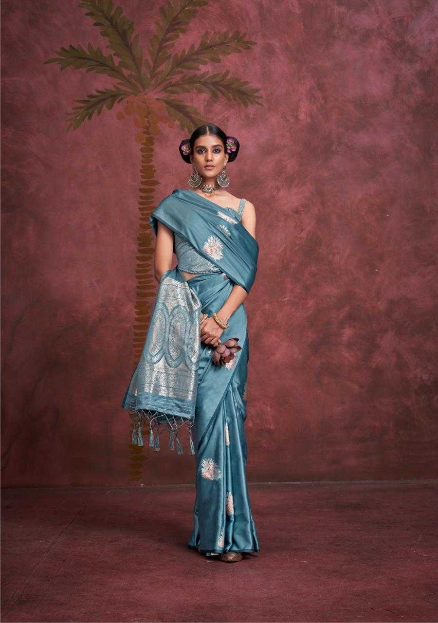 Ynf Satin KESH416 RAJTEX-KANTHKALA PANTHER Sarees Wedding Collections Festive Collections Wholesale Designer Sarees Hand Work Sarees Zari Border Sarees Manufacturer