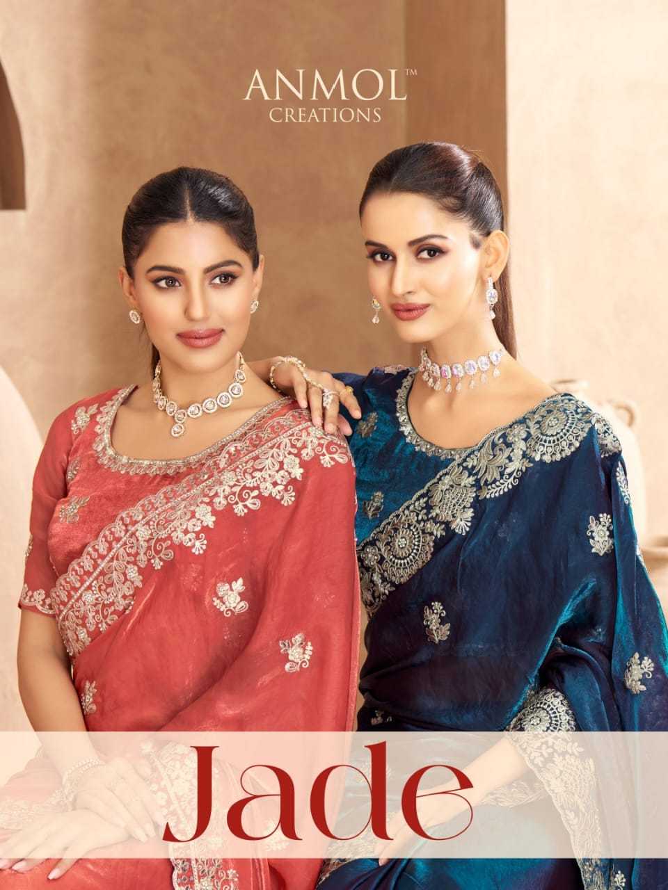 Ynf Satin RIN184 ANMOL-JADE Sarees Diwali Collections Festive Collections Wholesale Party Wear Sarees Embroidered Sarees Traditional Sarees Manufacturer