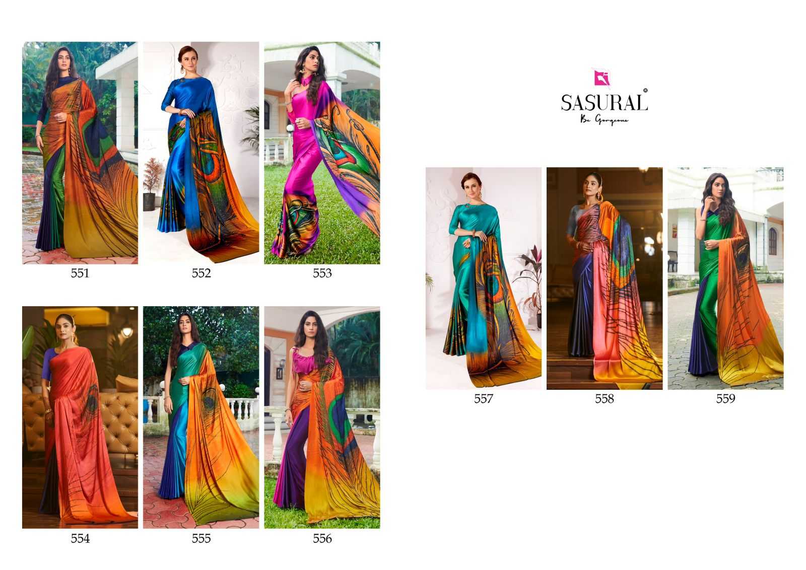 Ynf Satin Silk KESH416 SASURAL-MOR PANKH Silk Sarees Wedding Collections Festive Collections Wholesale Designer Silk Sarees Silk Sarees With Stone Work Holi Collections Manufacturer