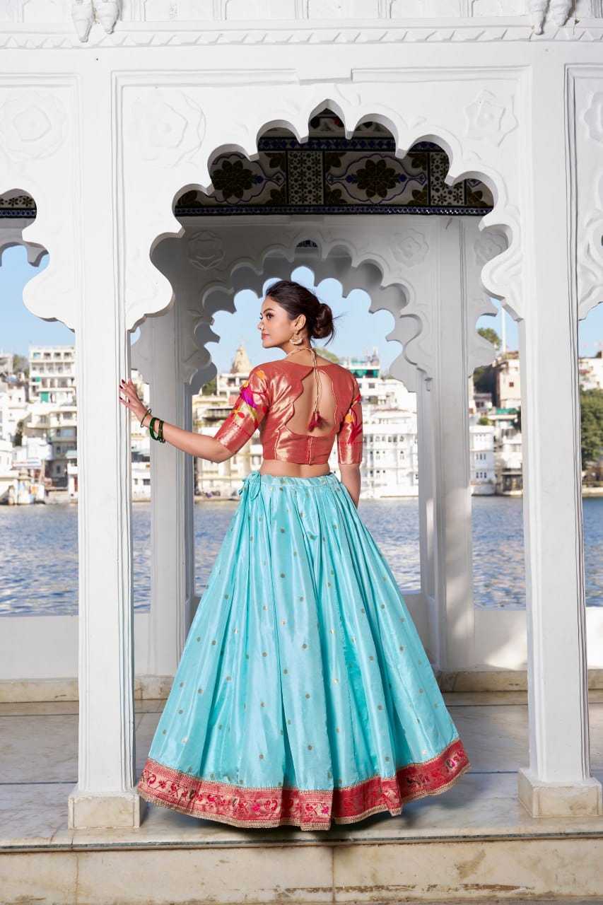 Ynf Silk KESH416 LNB-KEERTHNA Lehengas Wedding Collections Festive Collections Wholesale Silk Lehenga Paithani Lehenga Zari Work Lehenga Manufacturer