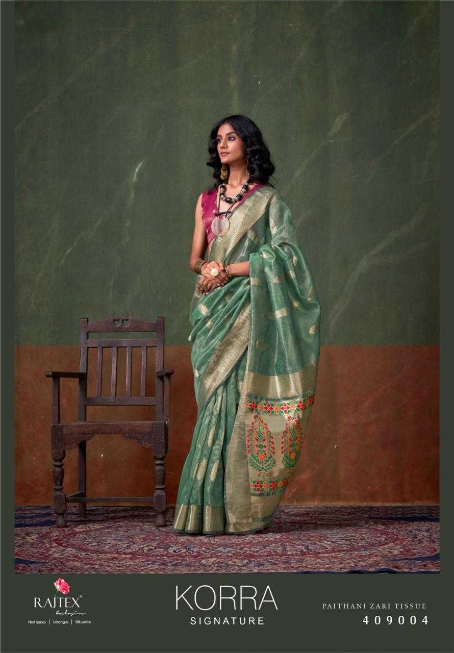 Ynf Tissue RIN184 RAJTEX-KORRA-SIGNATURE Sarees Diwali Collections Festive Collections Wholesale Party Wear Sarees Traditional Sarees Zari Sarees Manufacturer